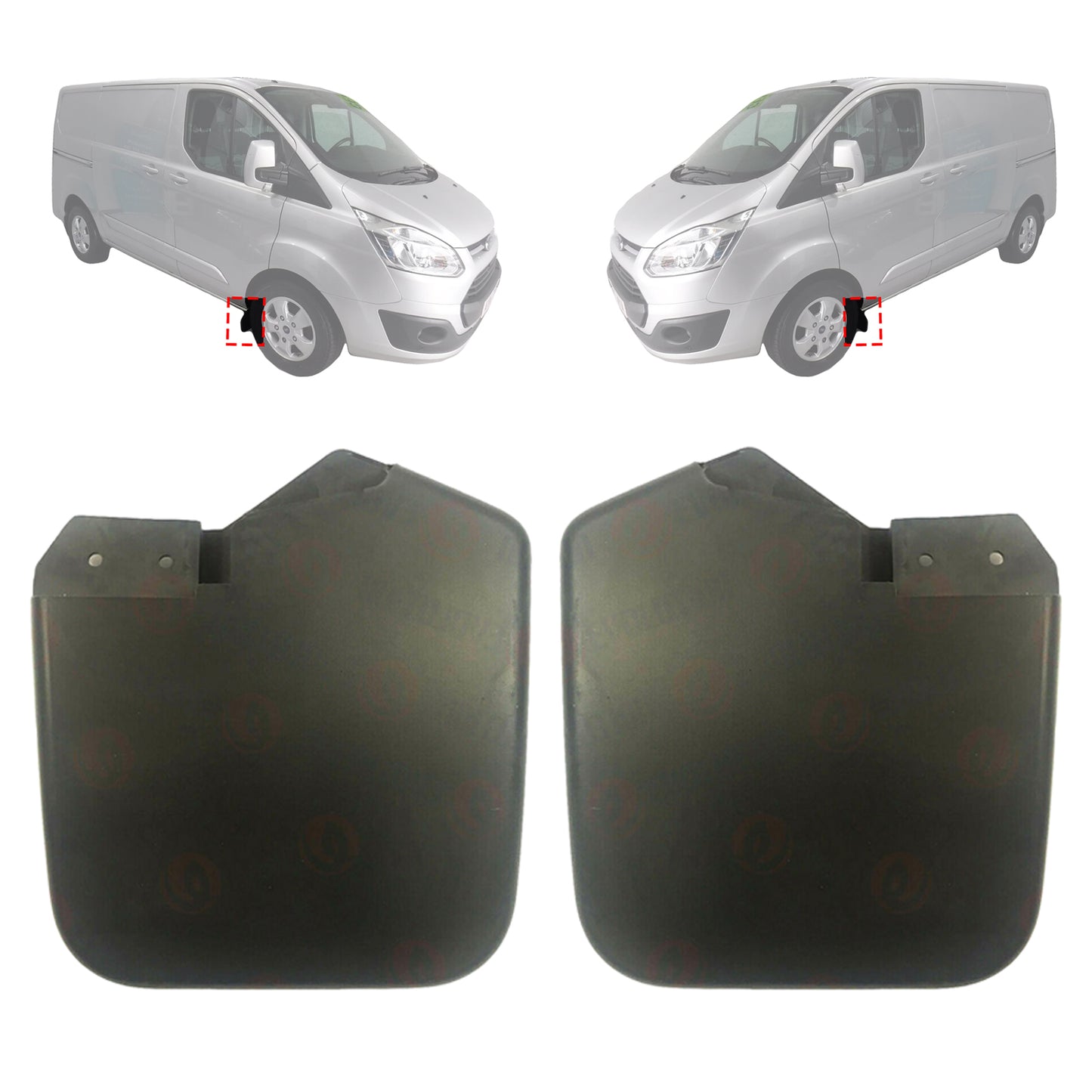 PinochUKka | Ford Transit Custom Left Right Mud Flap 1915641