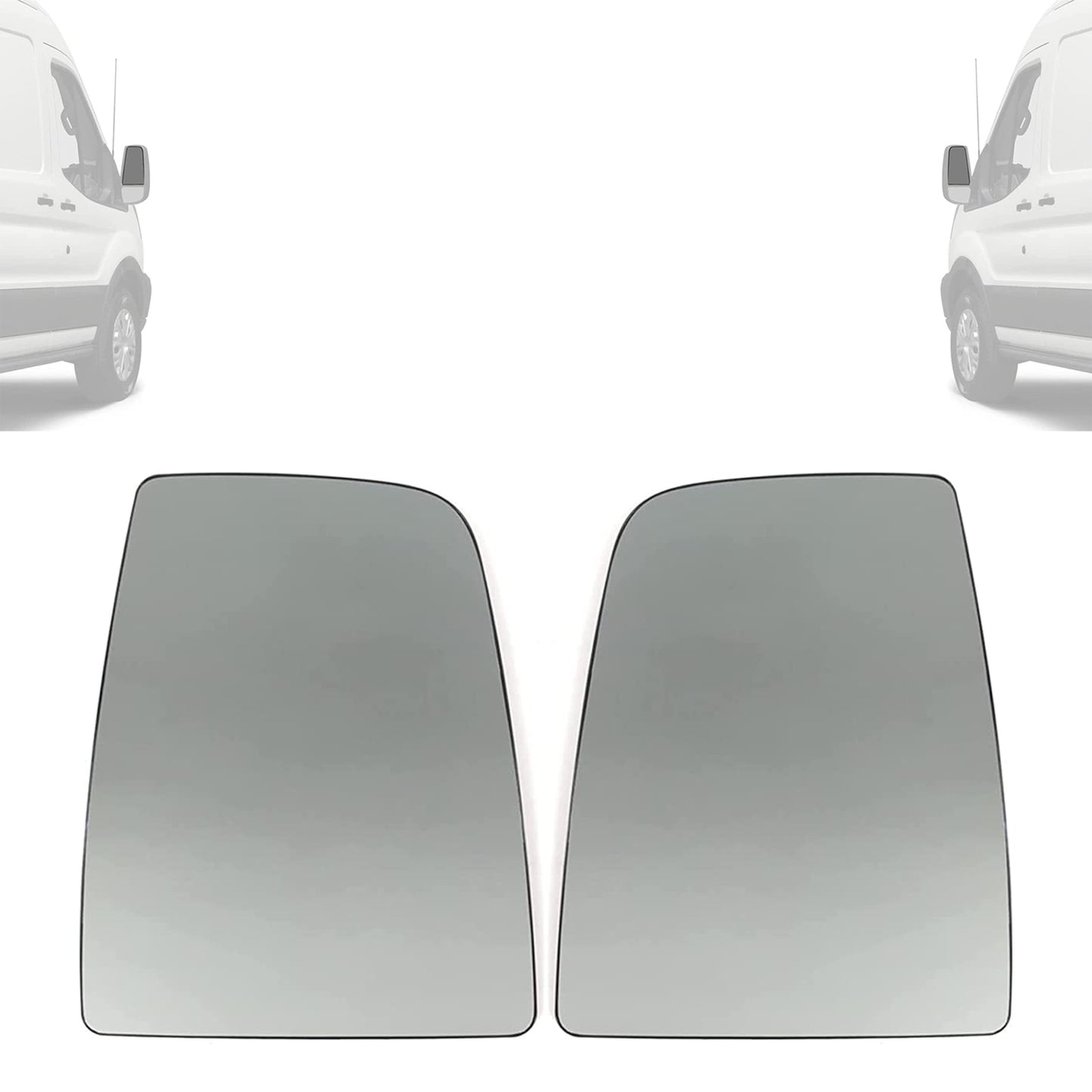 PinochUKka | Ford Transit MK8 Left Right Wing Mirror Glass Set