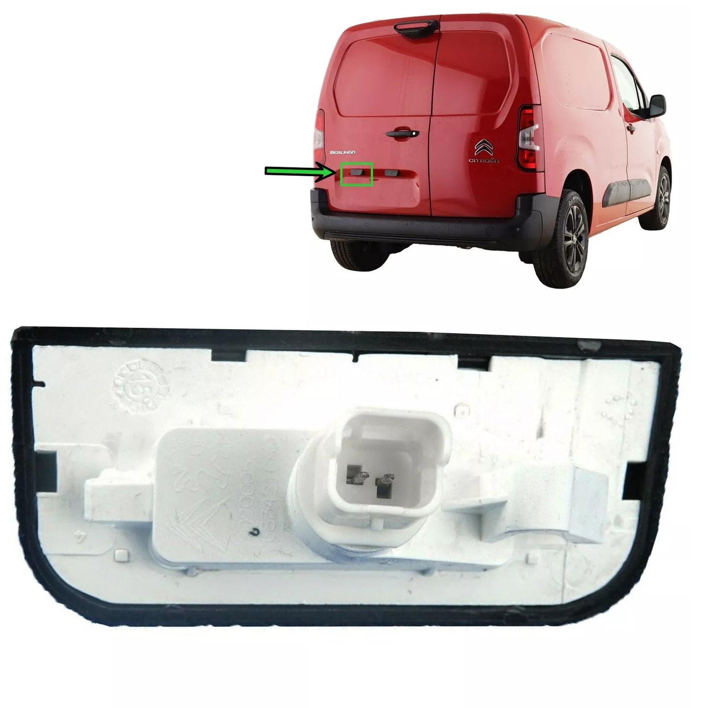 PinochUKka | 2 x Rear Number Plate Light Lamp, Licence Plate Light 6340.G7, citroen