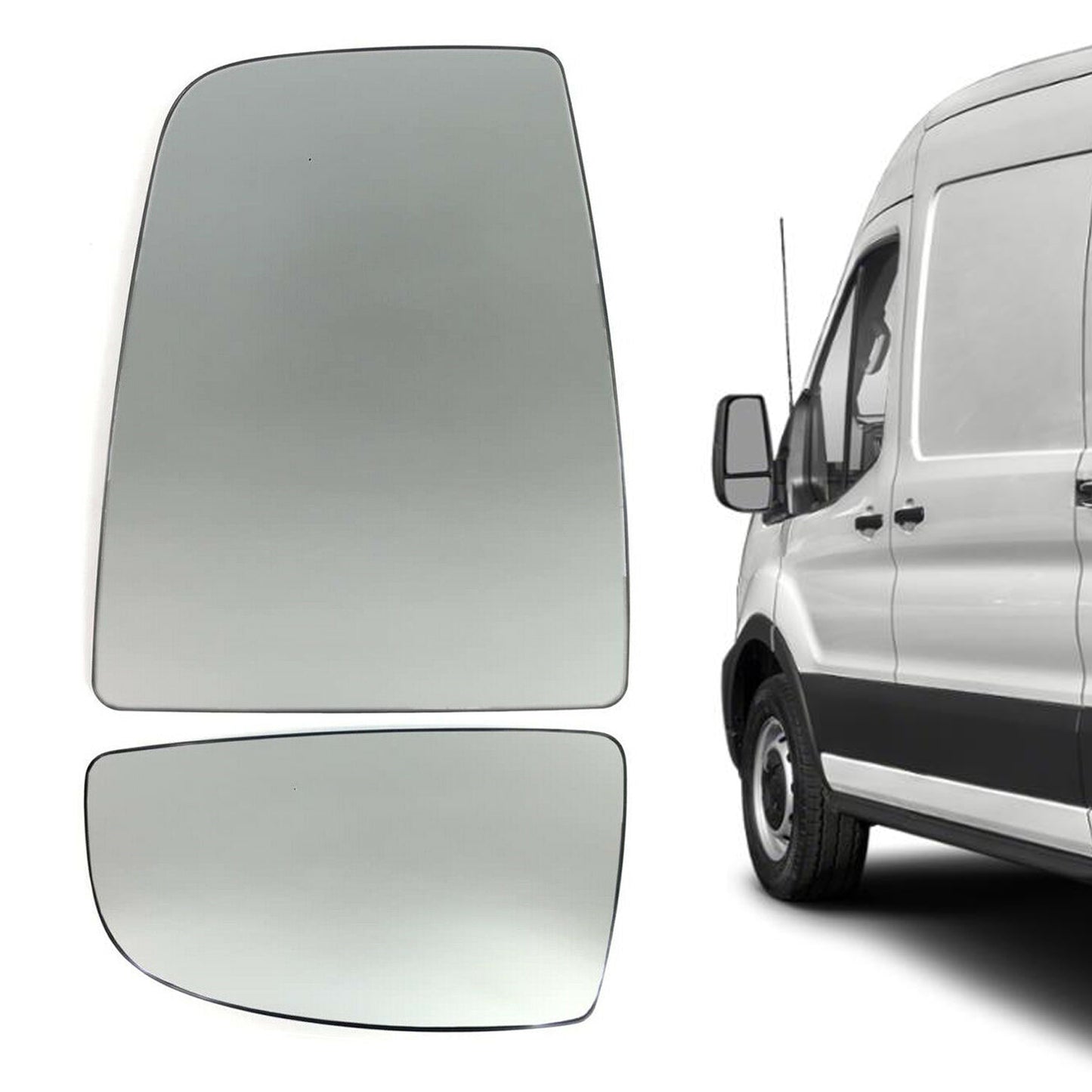 Pinochukka | Ford Transit MK8 Complete Left Wing Mirror Glass Set