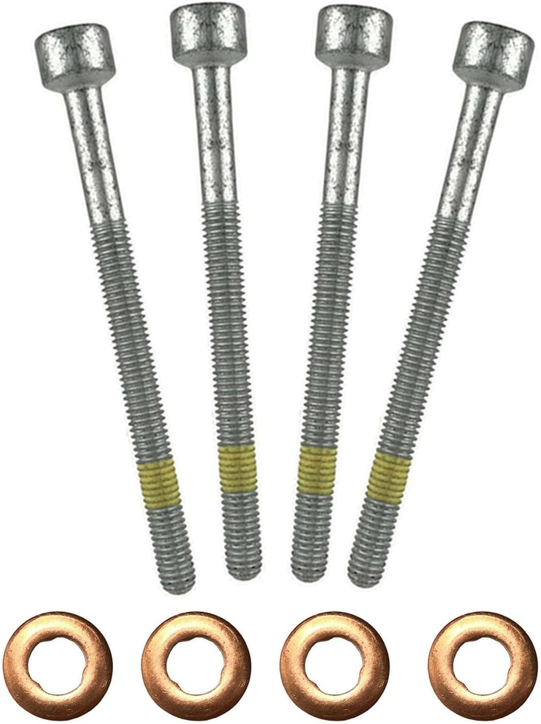 PinochUKka | 4 x Fuel Injector Seal Screw Nozzle Holder Fits Mercedes