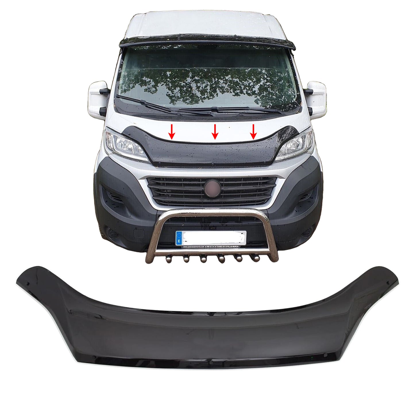 PinochUKka | Ducato Boxer Bonnet Bug Guard Protector Stone Deflector
