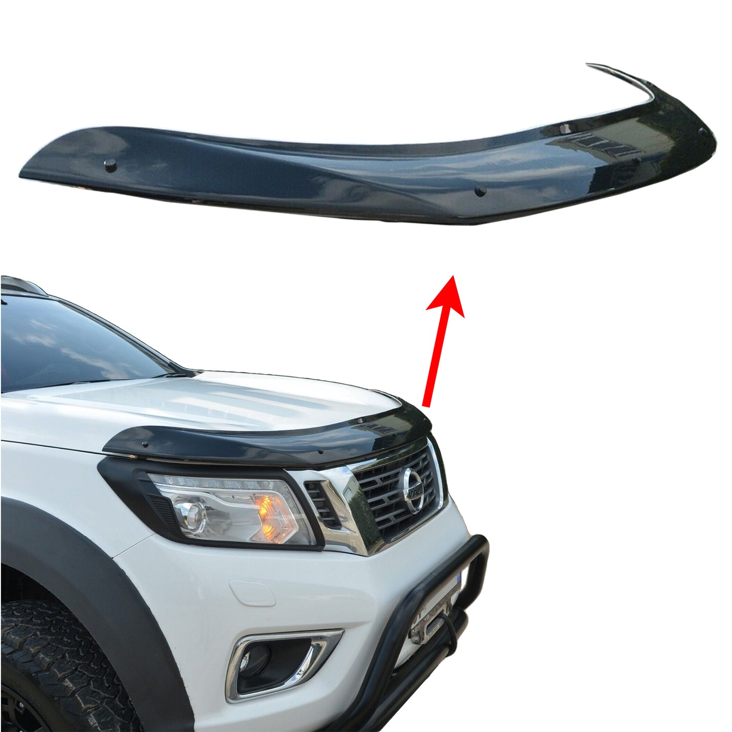 PinochUKka | Fits Nissan Navara Bonnet Guard Bug Protector
