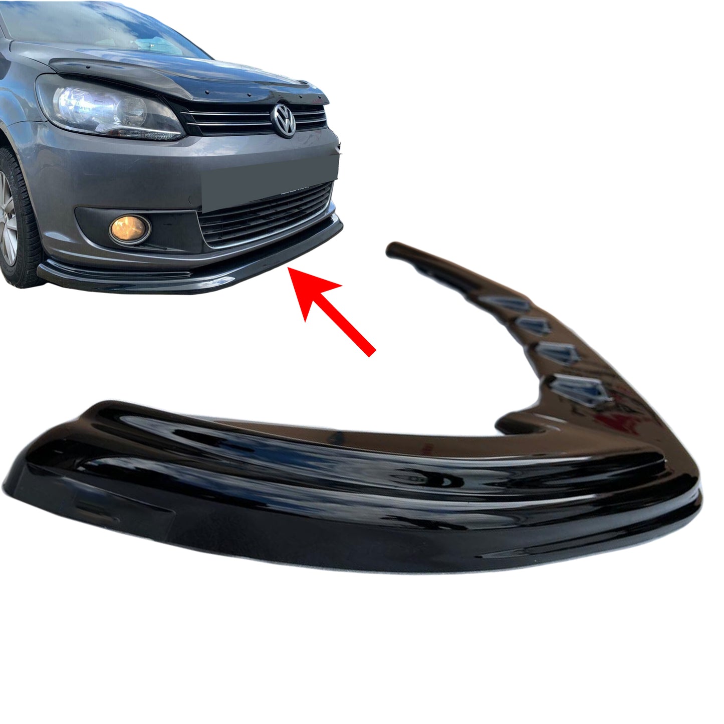 PinochUKka | Fits VW Caddy MK3 Bumper Lip Splitter Spoiller