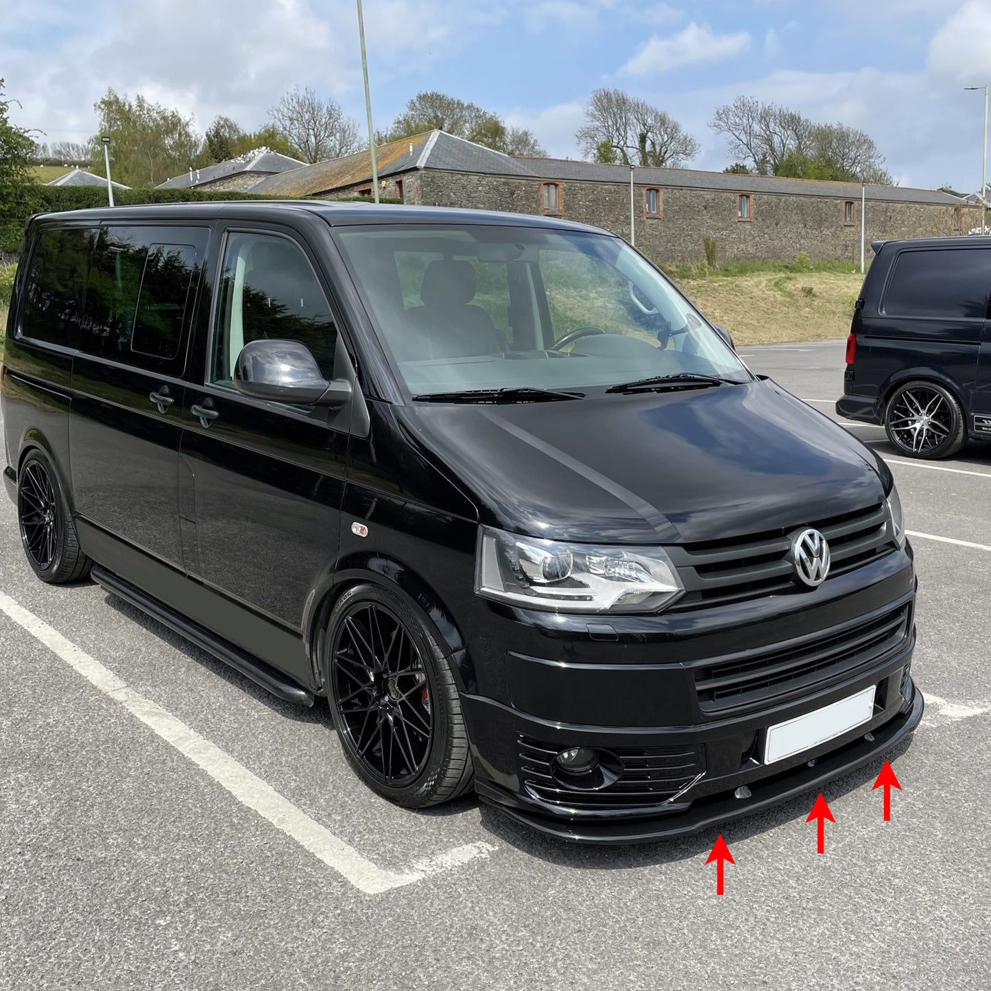 PinochUKka | Fit VW T5.1 Facelift Bumper Lip Splitter