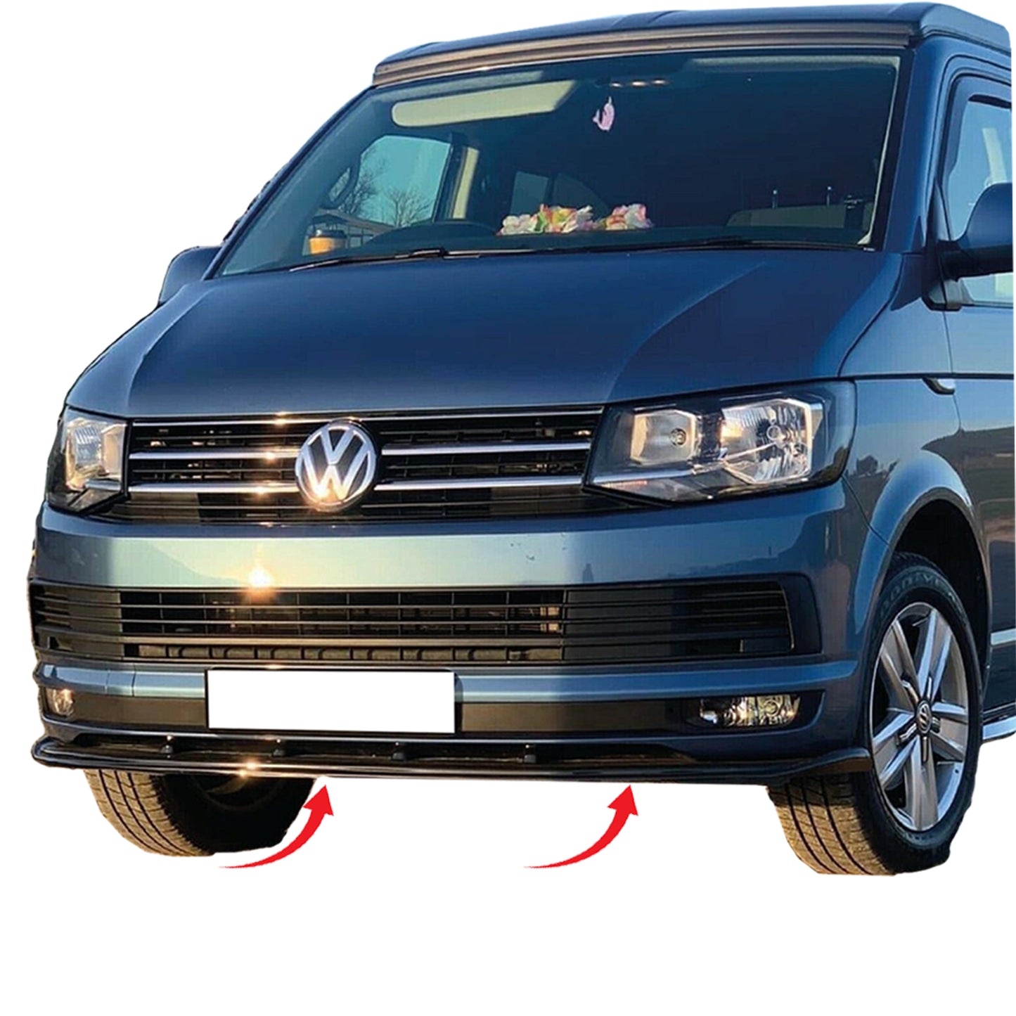PinochUKka | VW Caravelle T6 2015-2019 Front Bumper Lip Splitter