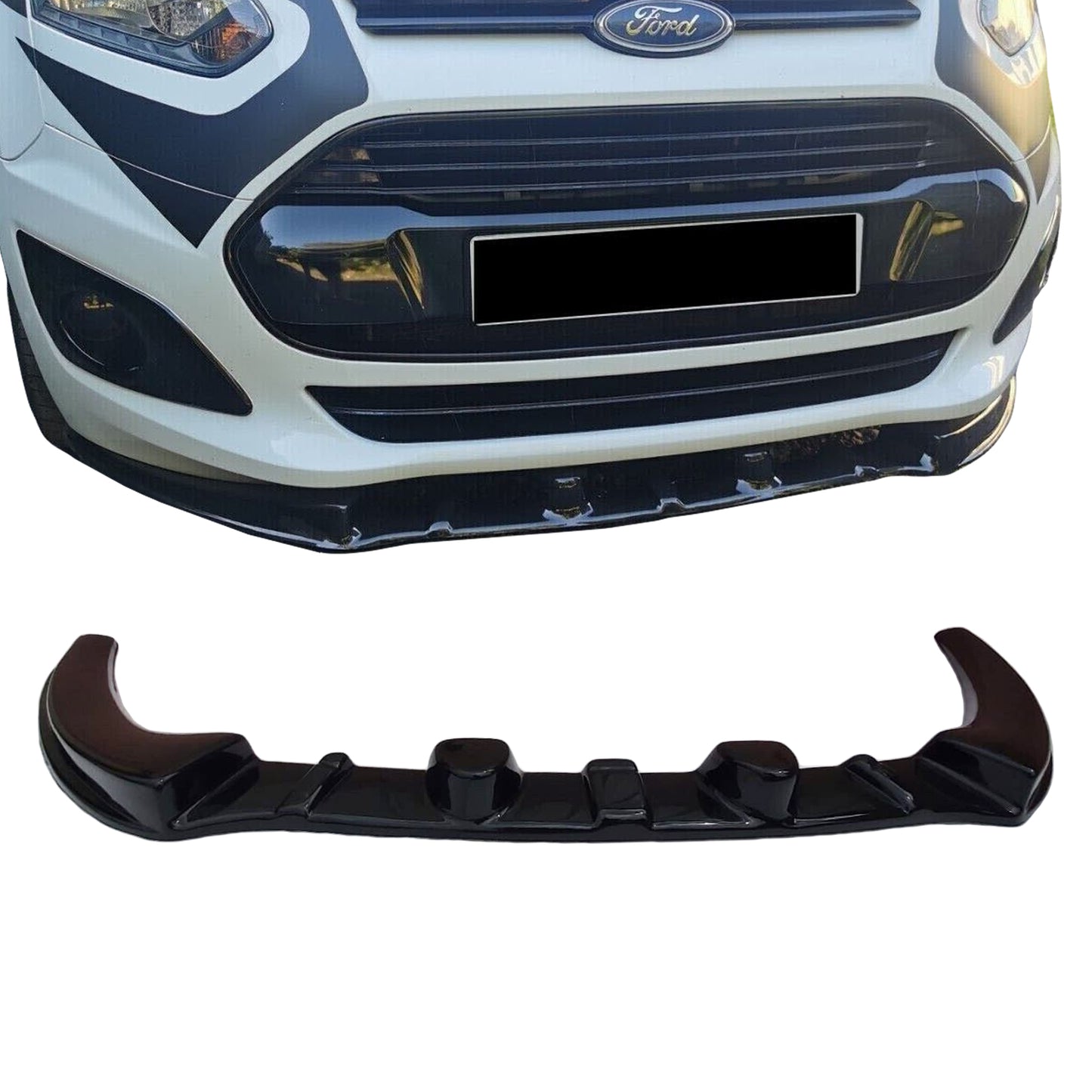 PinochUKka | Fit Ford Transit Connect Front Lower Bumper Lip Splitter
