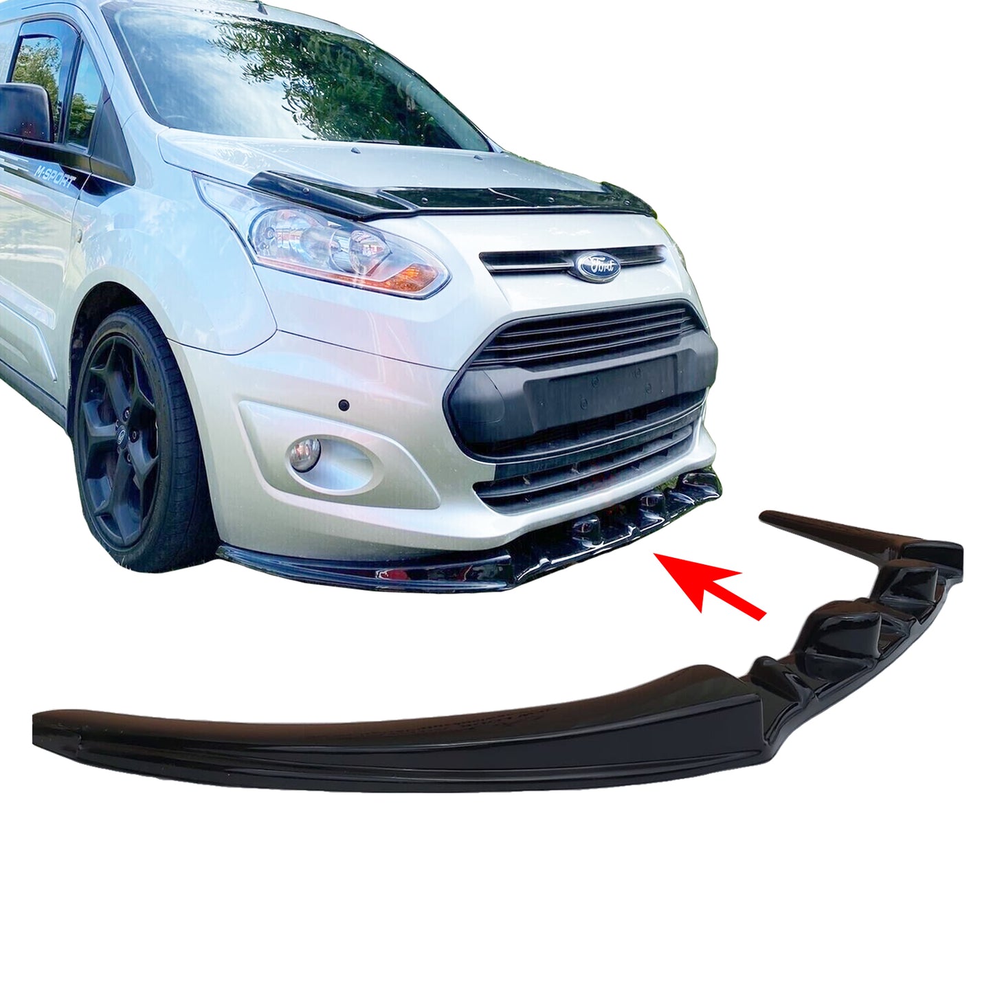 PinochUKka | Fit Ford Transit Connect Front Lower Bumper Lip Splitter