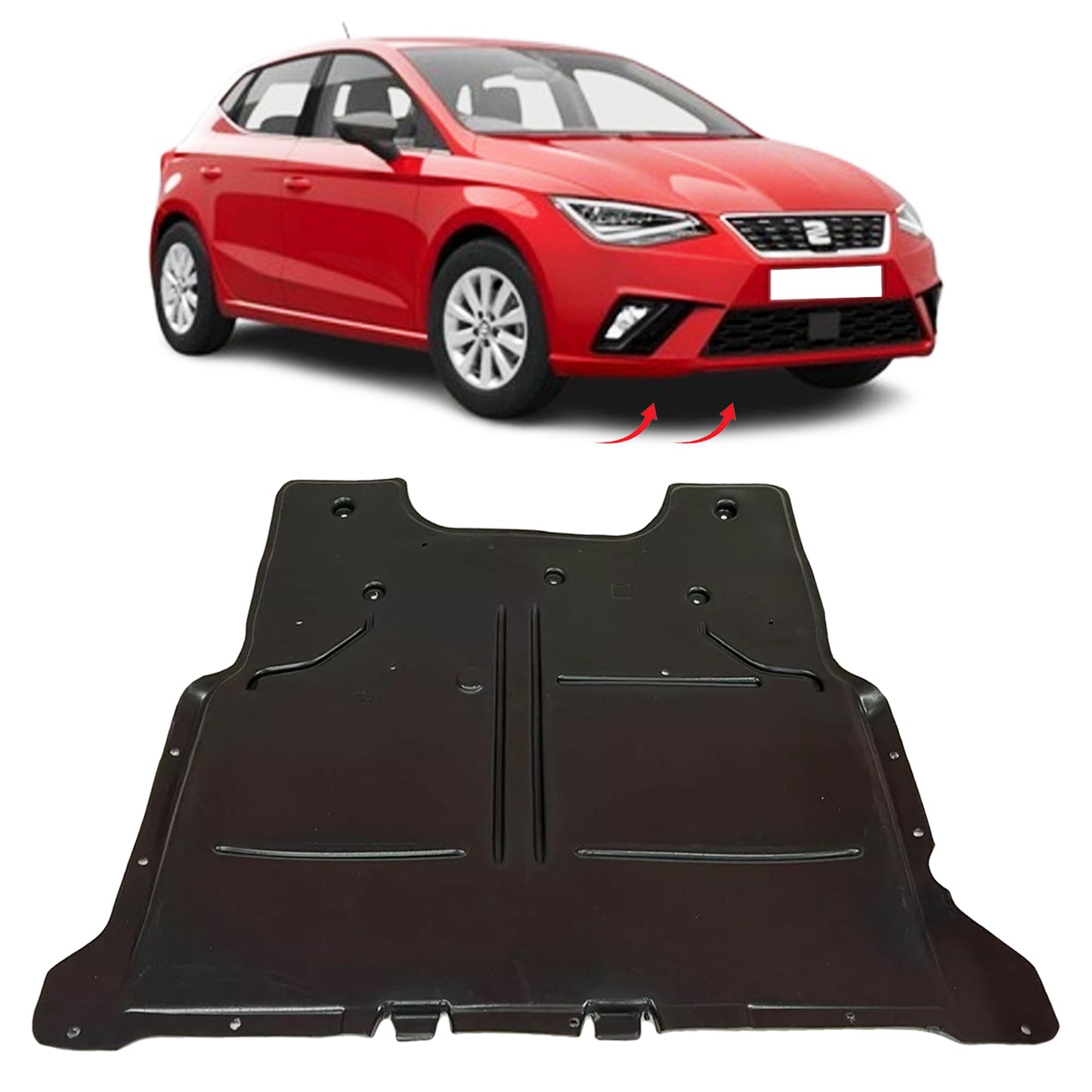 PinochUKka | Fits SEAT IBIZA V Arona Undertray Engine Under Rust Cover 2Q0825236H
