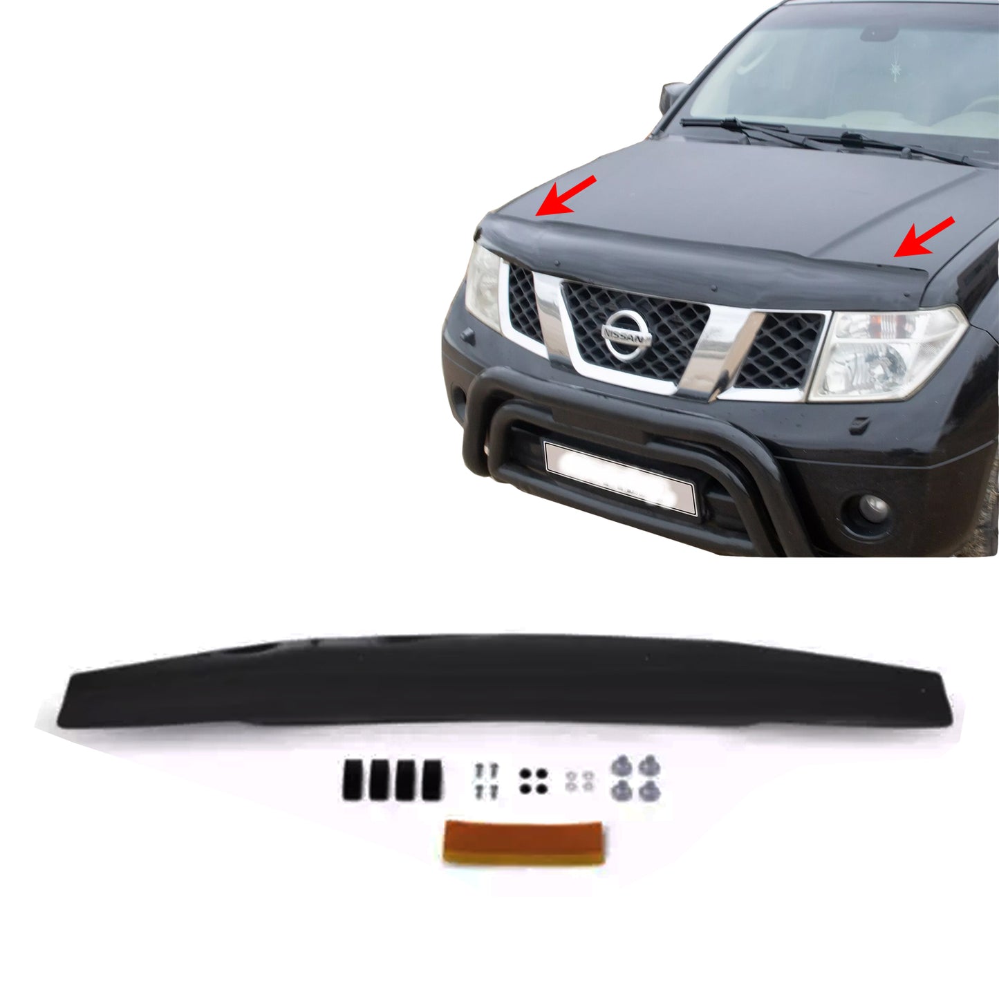 PinochUKka | Fits Nissan NAVARA Bonnet Guard