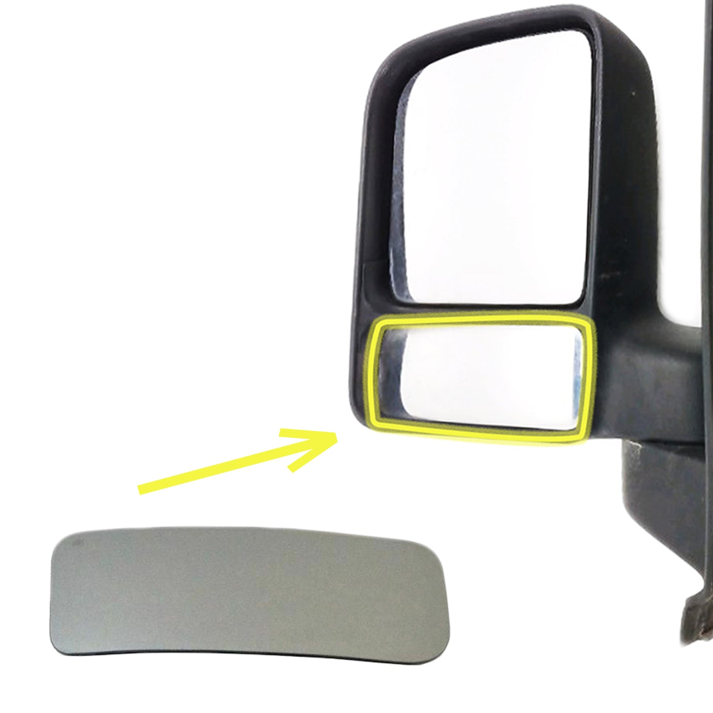 PinochUKka | Ford Transit Connect 2002-2013 Left Blind Spot Wing Mirror Glass