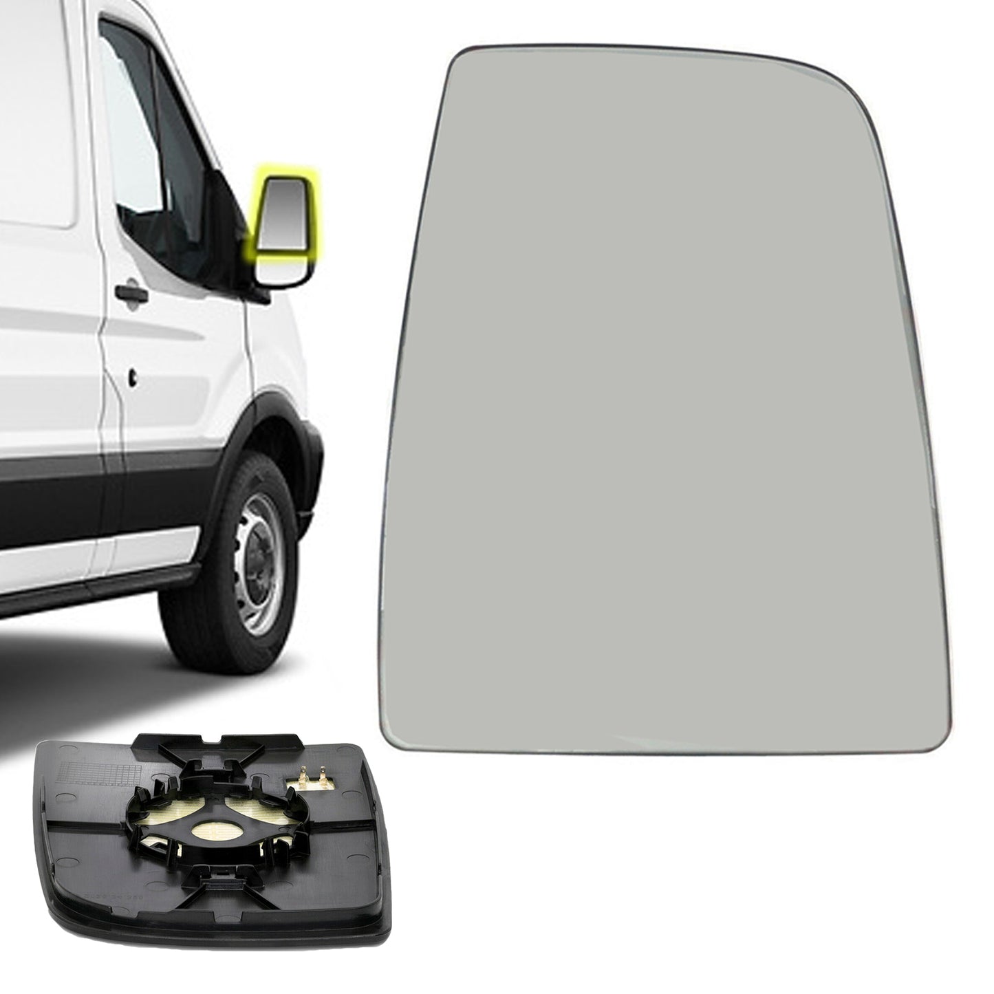 PinochUKka | Ford Transit MK8 Right Driver Heated Wing Mirror Glass