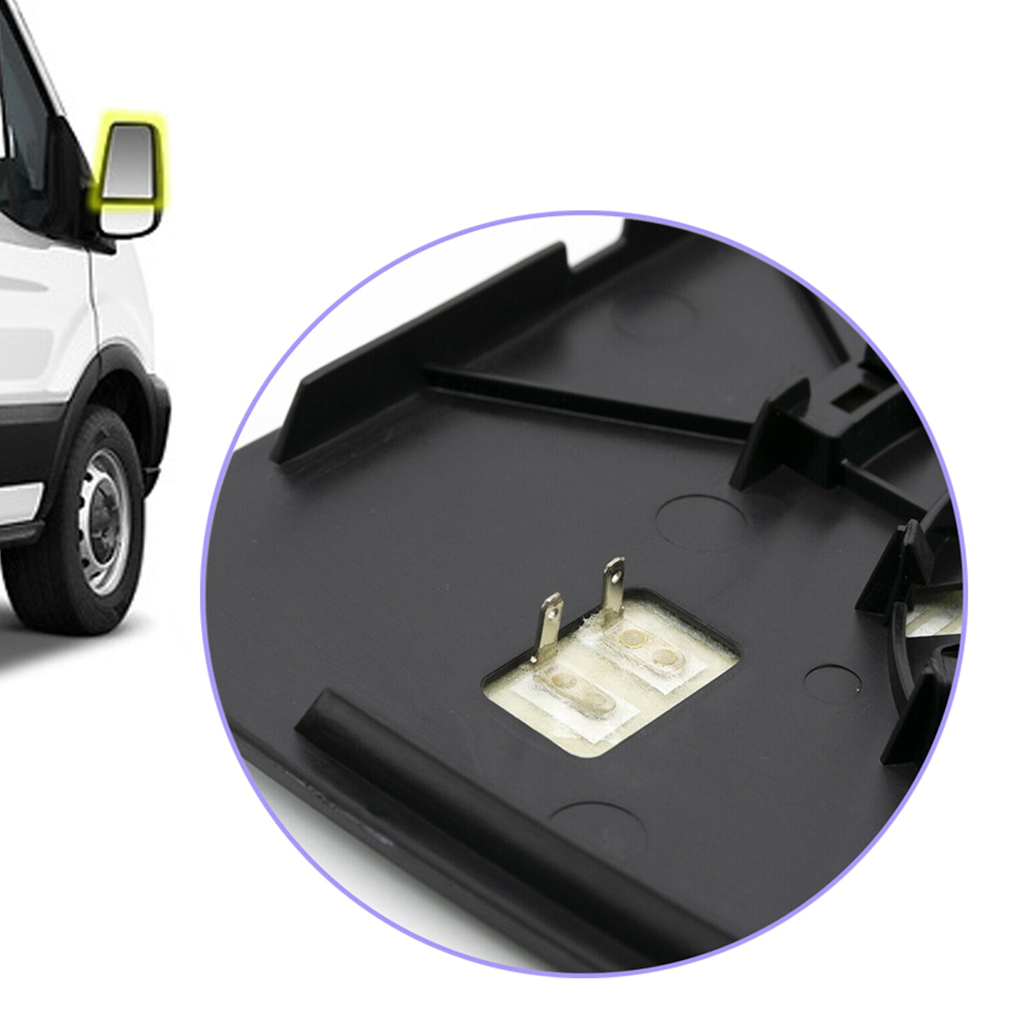 PinochUKka | Ford Transit MK8 Offside Heated Wing Mirror Glass