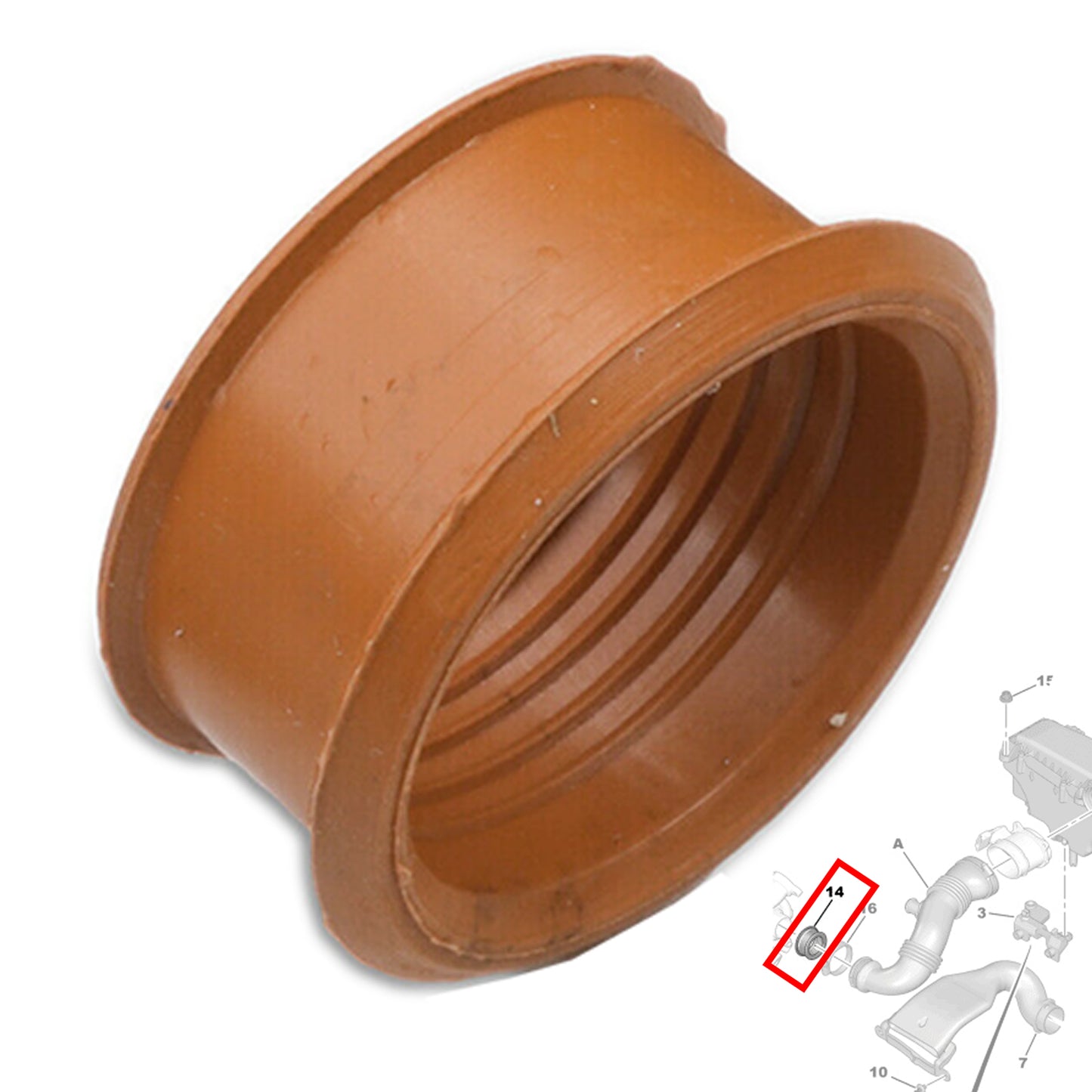 PinochUKka Upper Turbo Hose 1.6 HDI 1434.C8