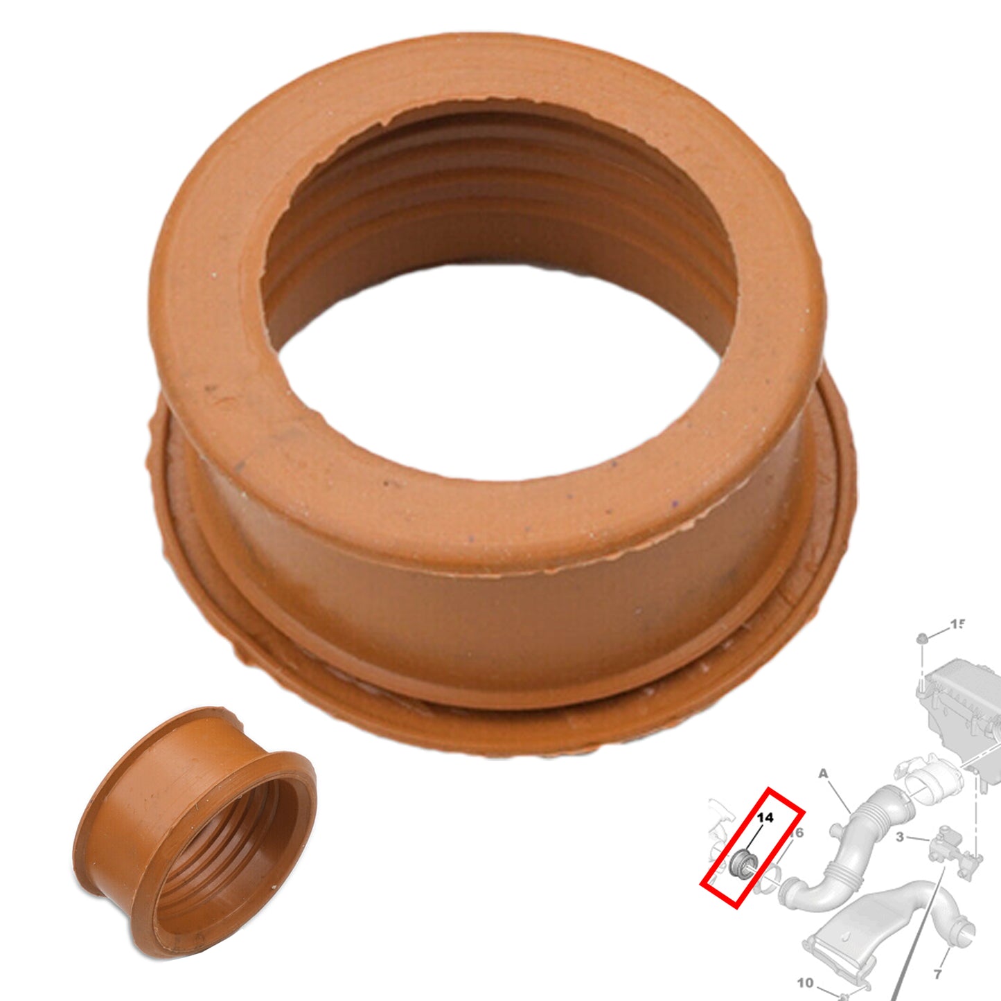 PinochUKka Upper Turbo Hose 1.6 HDI For Citroen 1434.C8