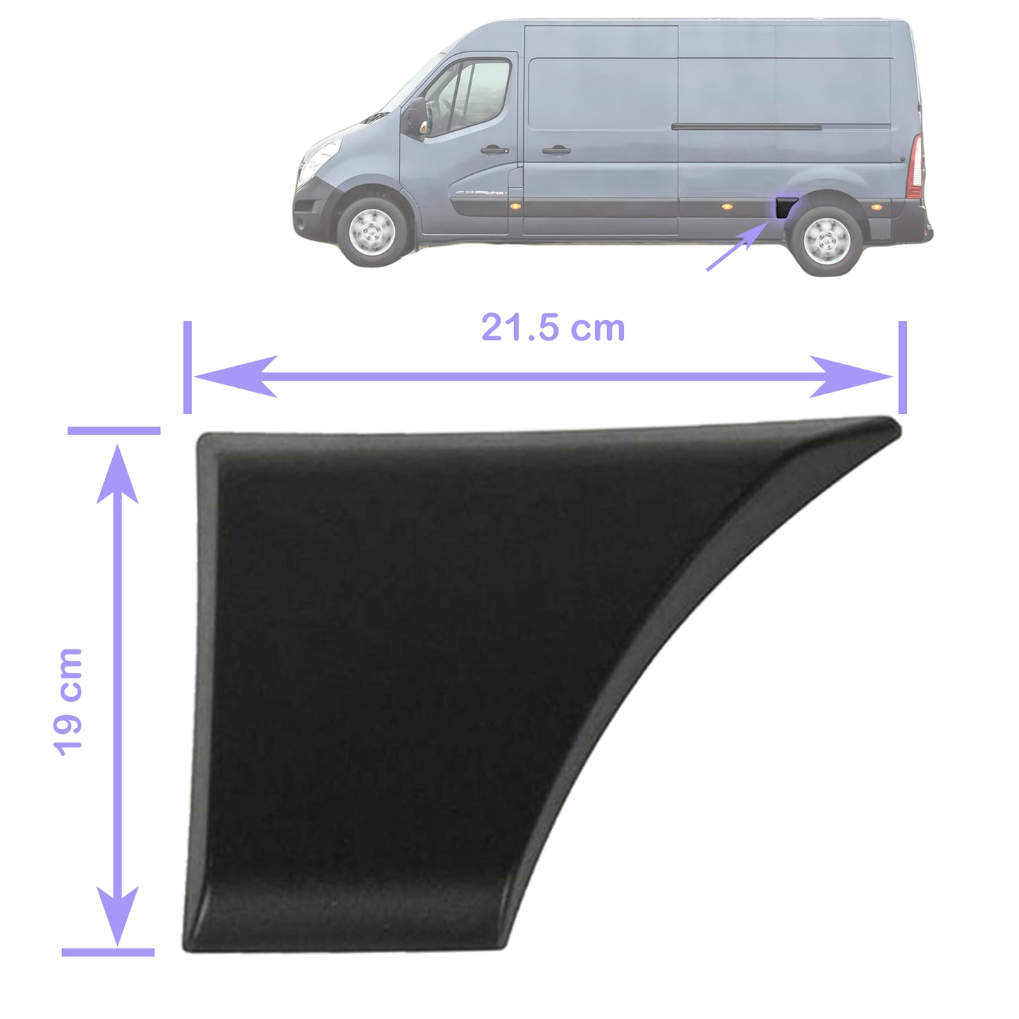PinochUKka | Rear Left N/S Moulding Protective Strip Fit Nissan NV400 768F20004R