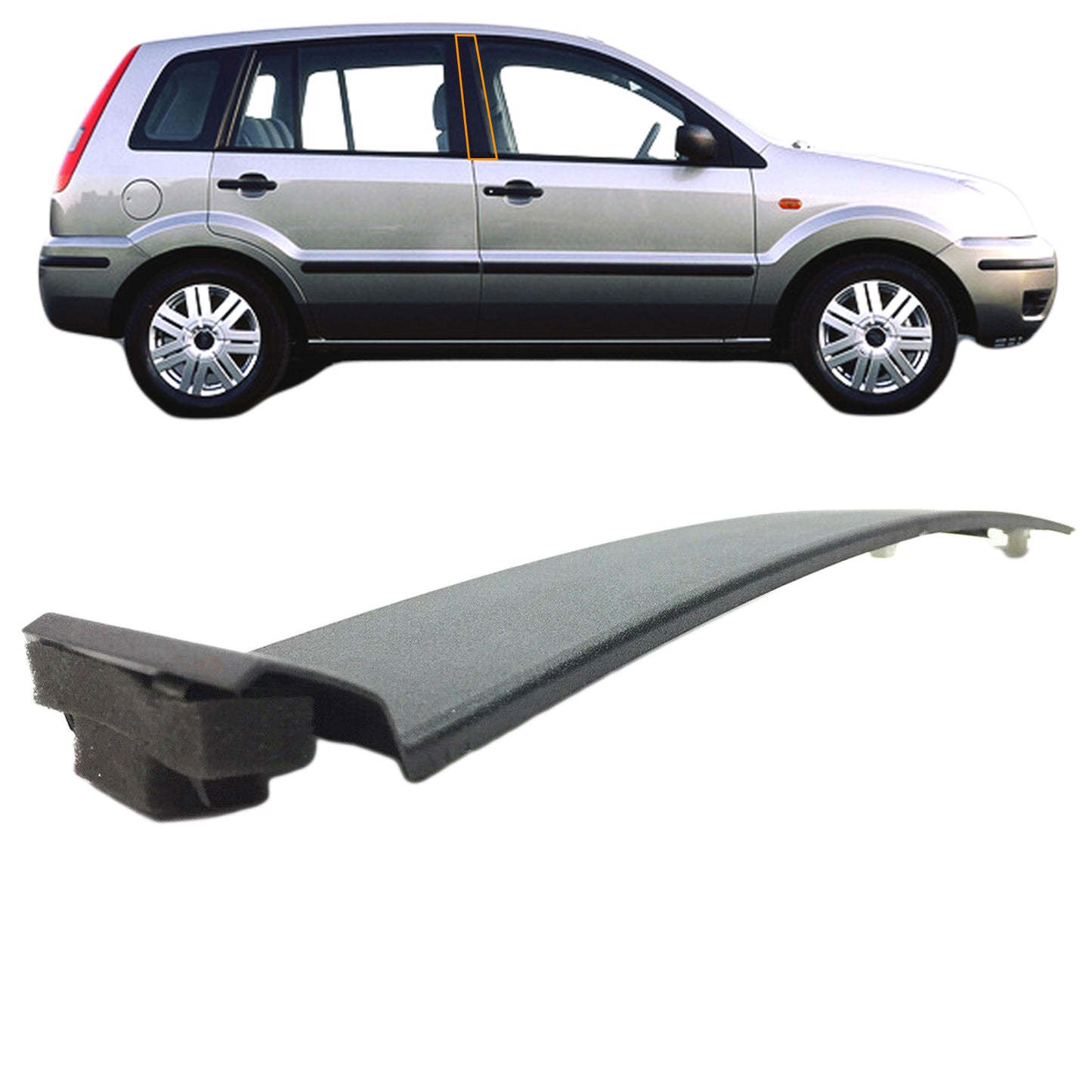 PinochUKka | Fit Ford Fusion B Pillar Moulding Trim