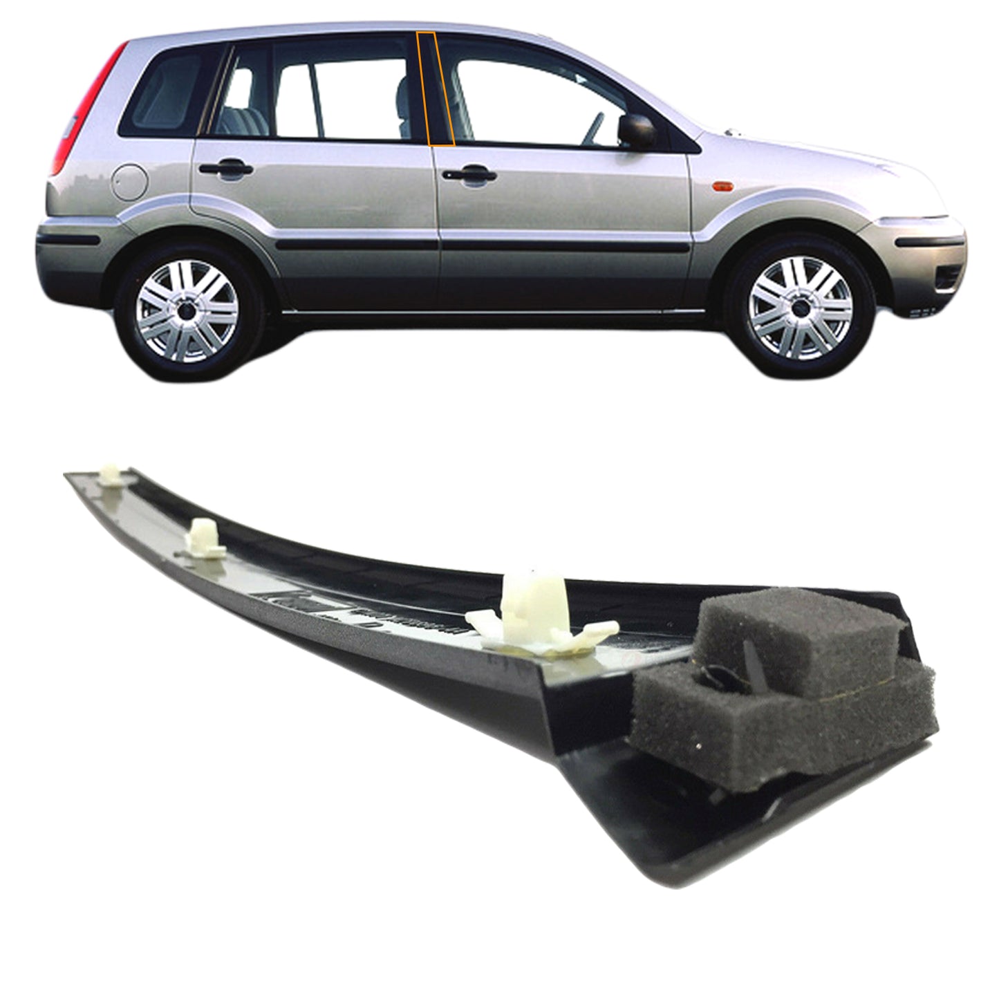 PinochUKka | Fit Ford Fusion Front Driver B Pillar Moulding Trim