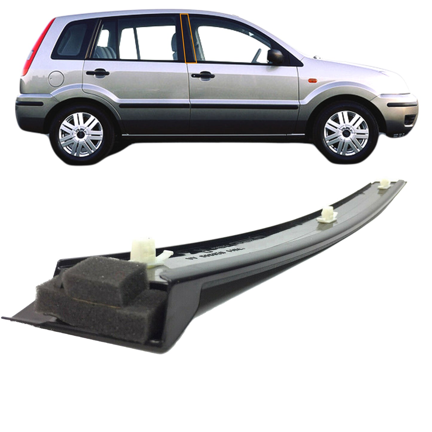 PinochUKka | Fit Ford Fusion Front Offside B Pillar Moulding Trim