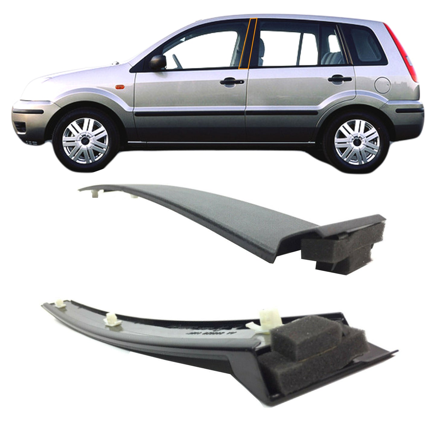 PinochUKka | Ford Fusion Front N/S LH B Pillar Moulding Trim