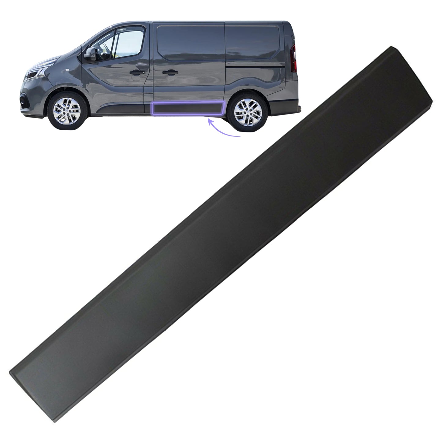 PinochUKka | Left Sliding Protective Moulding Trim Fits Fiat Talento