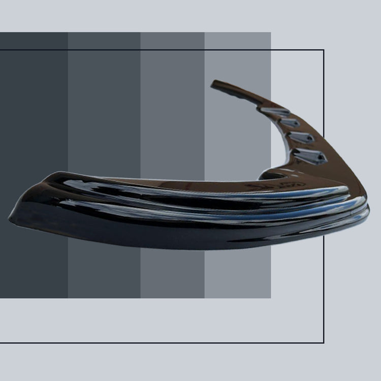 Front Lower ABS Gloss Black Bumper Lip Splitter with Fitting Kit