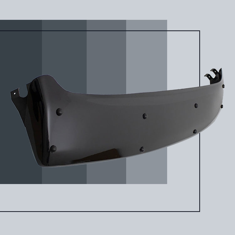 ABS Sun Visor with Fitting Kit Solid Black Acrylic
