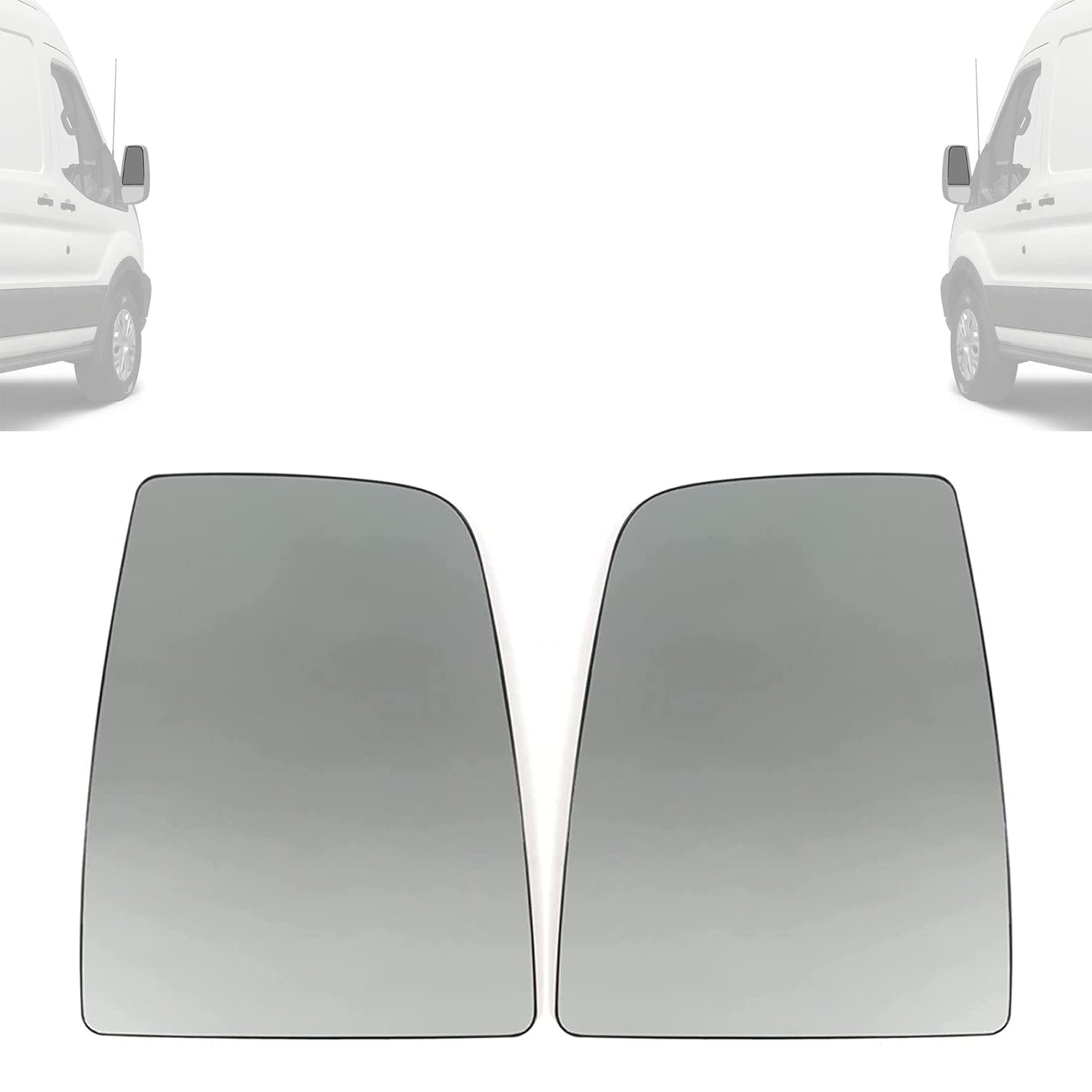 PinochUKka | Ford Transit MK8 Left Right Wing Mirror Glass Set
