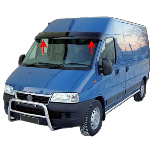 PinochUKka | Fits Peugeot Boxer 1994 to 2006 ABS Sun Visor Shield