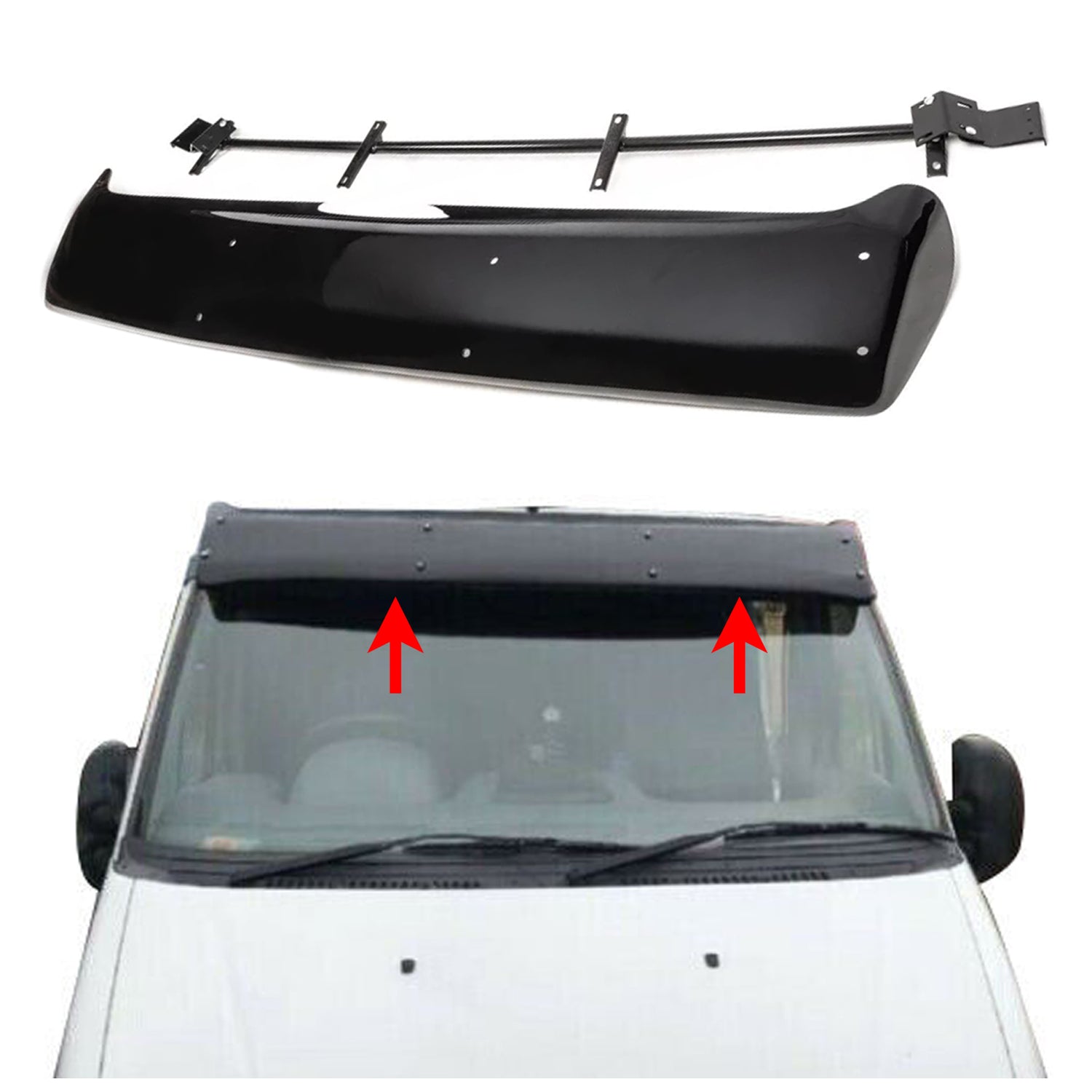 PinochUKka | Fits Citroen Relay 1994 to 2006 ABS Sun Visor Shield