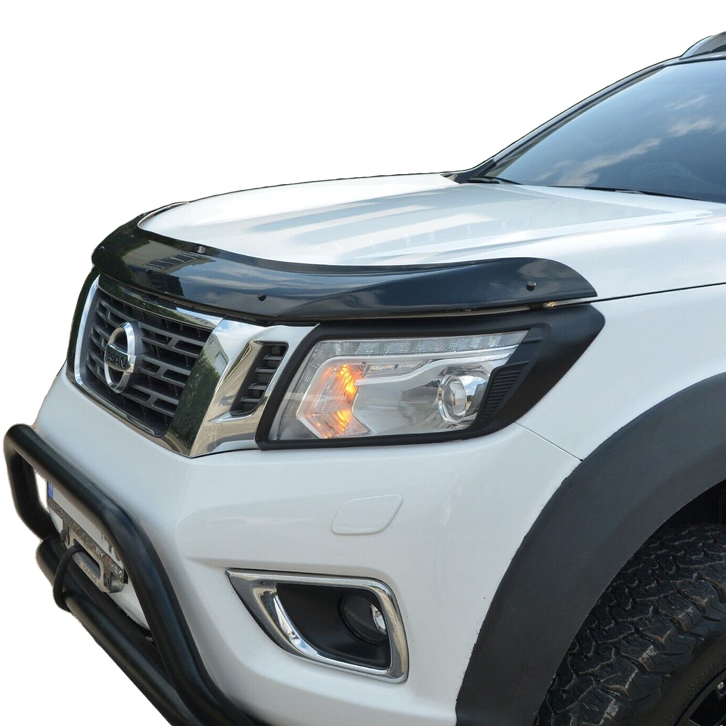 Fits Nissan Navara D23/NP300 [2014-2020] Bonnet Guard Wind Stone Deflector Protector with Fixing
