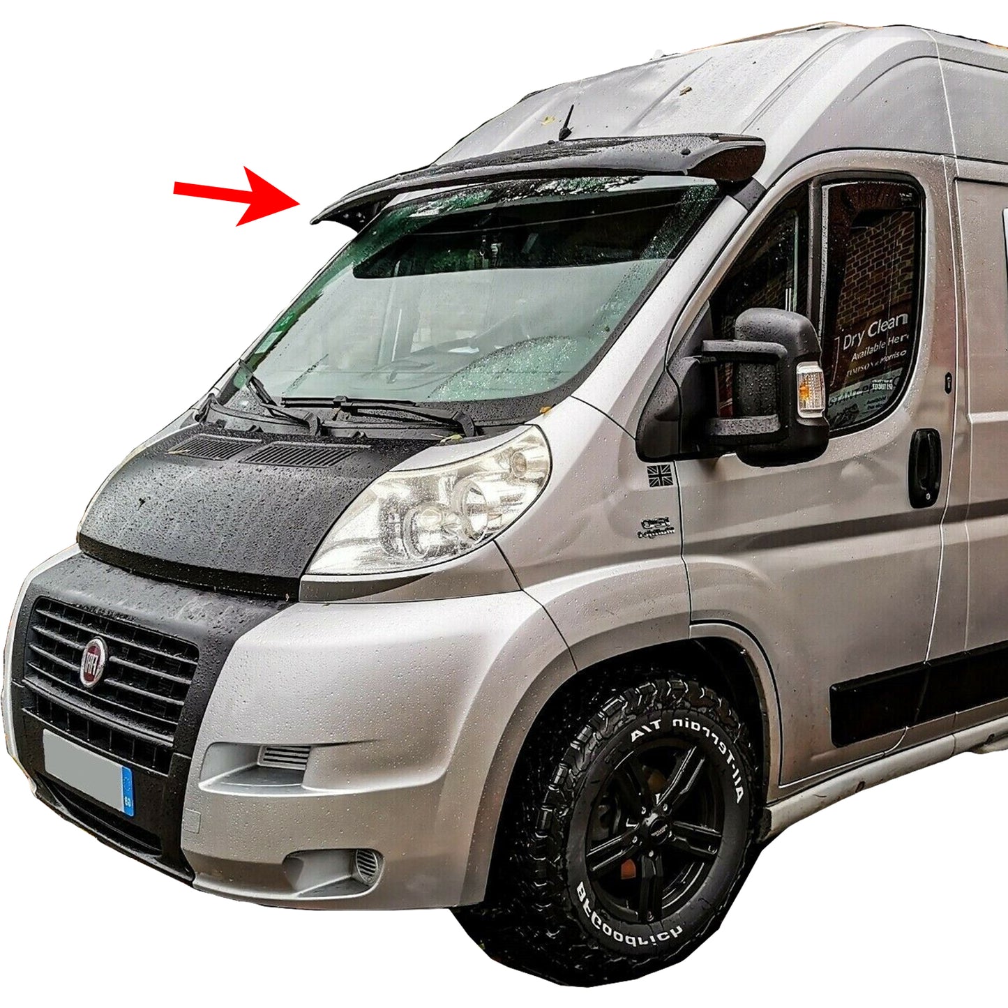 PinochUKka | Fits Citroen Relay [2006-2023] ABS Sun Visor with Fitting Kit 
