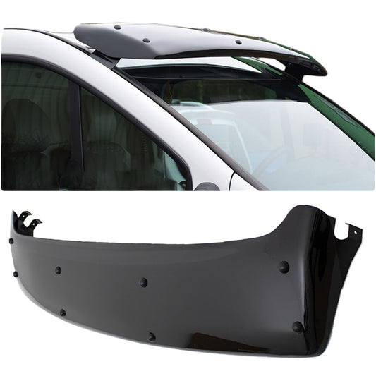 Fits RENAULT TRAFIC II VAUXHALL VIVARO A [2001-2014] ABS Sun Visor with Fitting Kit Solid Black Acrylic Sun Deflector Shield