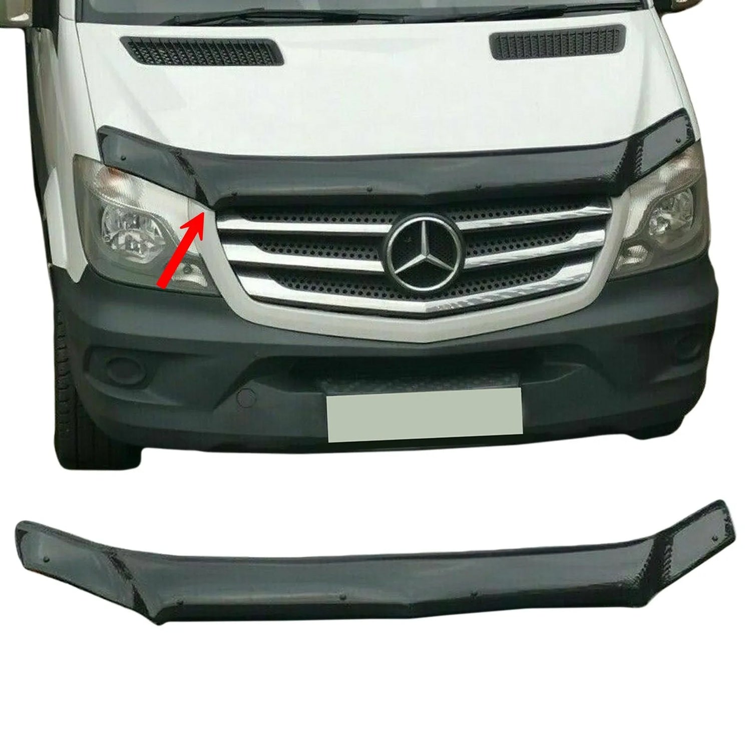 PinochUKka | Fits MERCEDES SPRINTER W906 [2013-2017] Sun Visor + Bug Protector