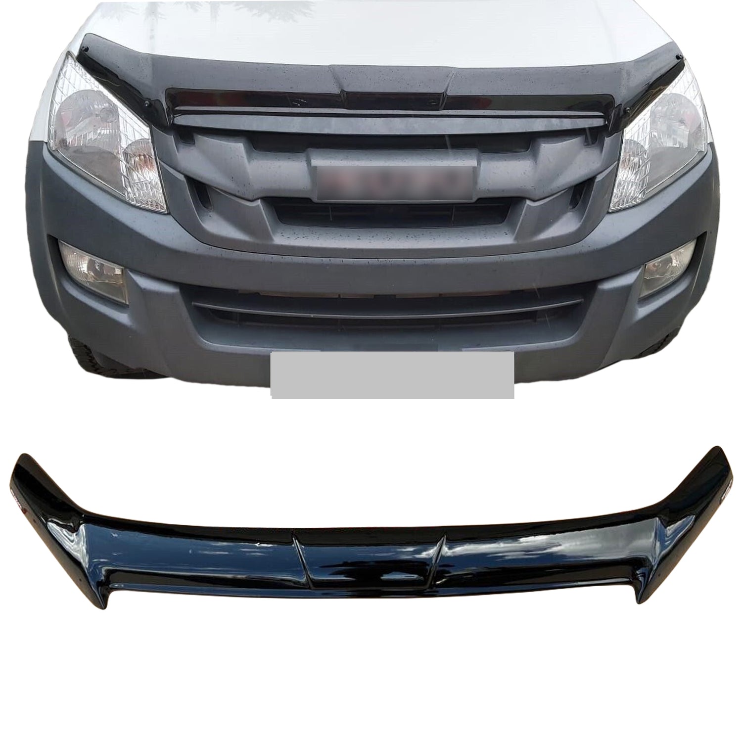 PinochUKka | ISUZU D-MAX II 12-16 Bonnet Protector Bug Shield