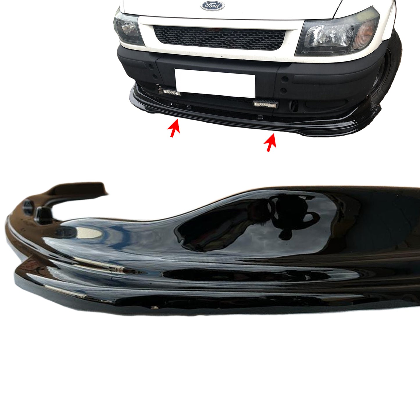PinochUKka | Fits FORD TRANSIT MK7  Bumper Lip Splitter