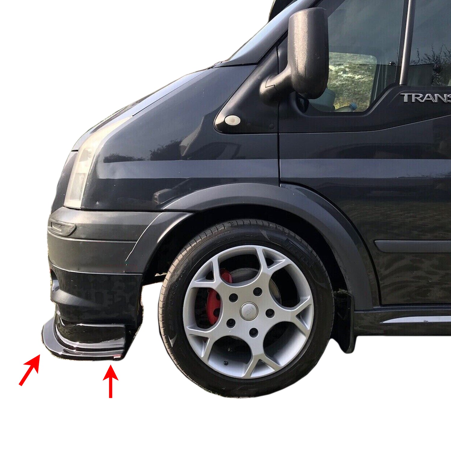 PinochUKka | Fits FORD TRANSIT MK7  Bumper Lip Splitter with Fitting Kit