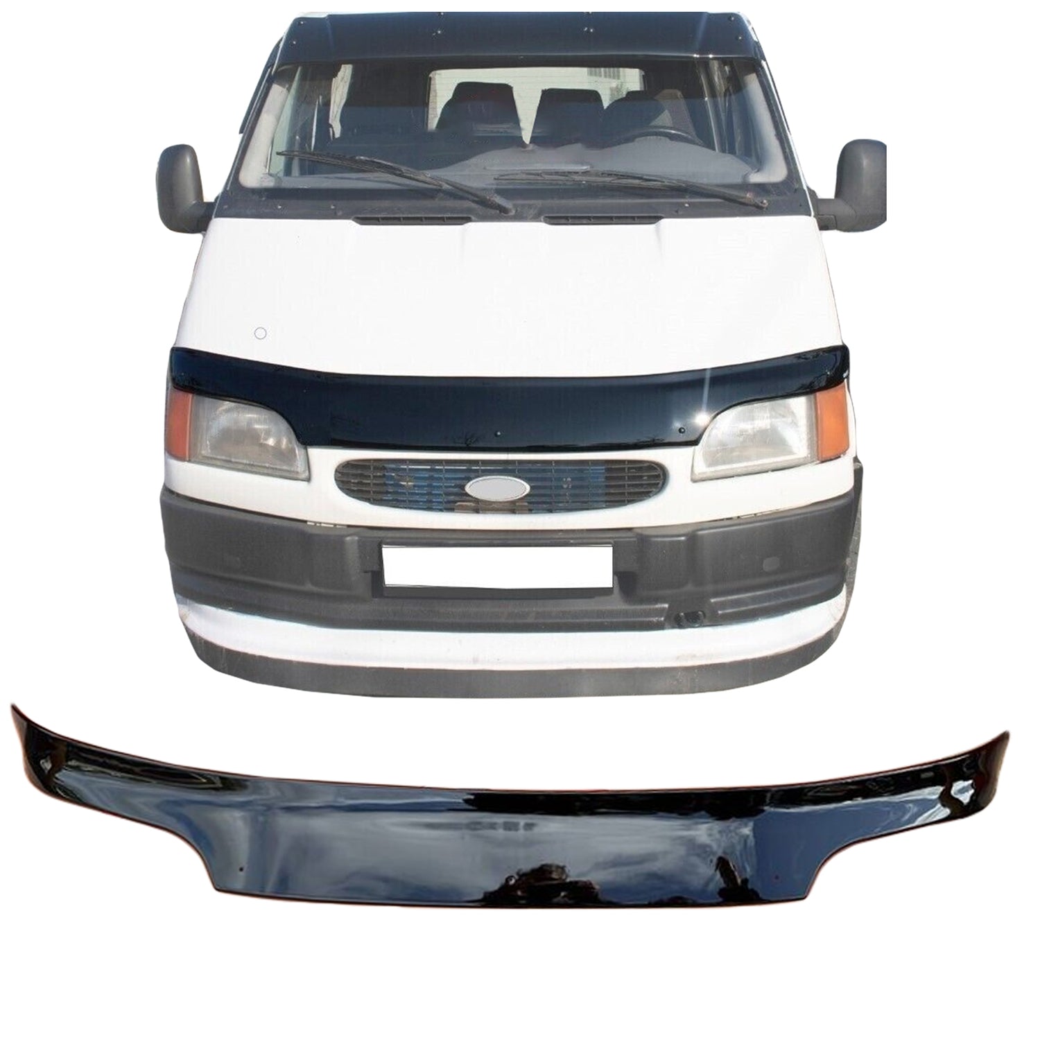 PinochUKka | Fits Ford Transit MK5 Bonnet Guard Wind Stone Deflector Protector Bug