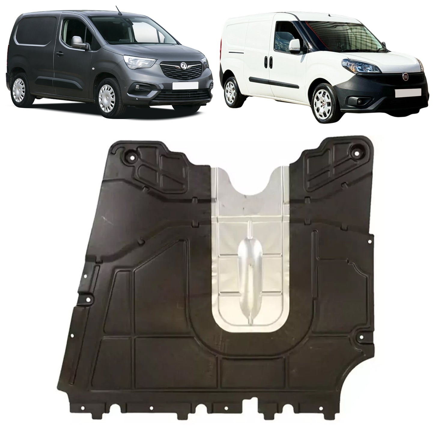 Fits FIAT DOBLO II VAUXHALL COMBO III [2010-2022] Under Engine Cover