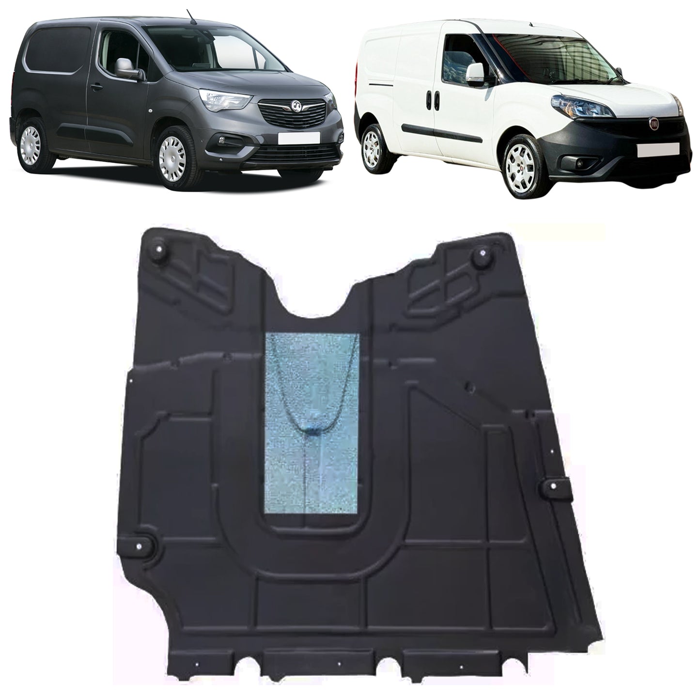 PinochUKka | Fits FIAT DOBLO II Undertray Rust Shield Under Tray 51844337, 51832045, 95510759