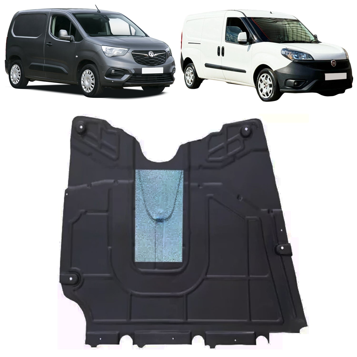 PinochUKka | Fits FIAT DOBLO II Undertray Rust Shield Under Tray 51844337, 51832045, 95510759