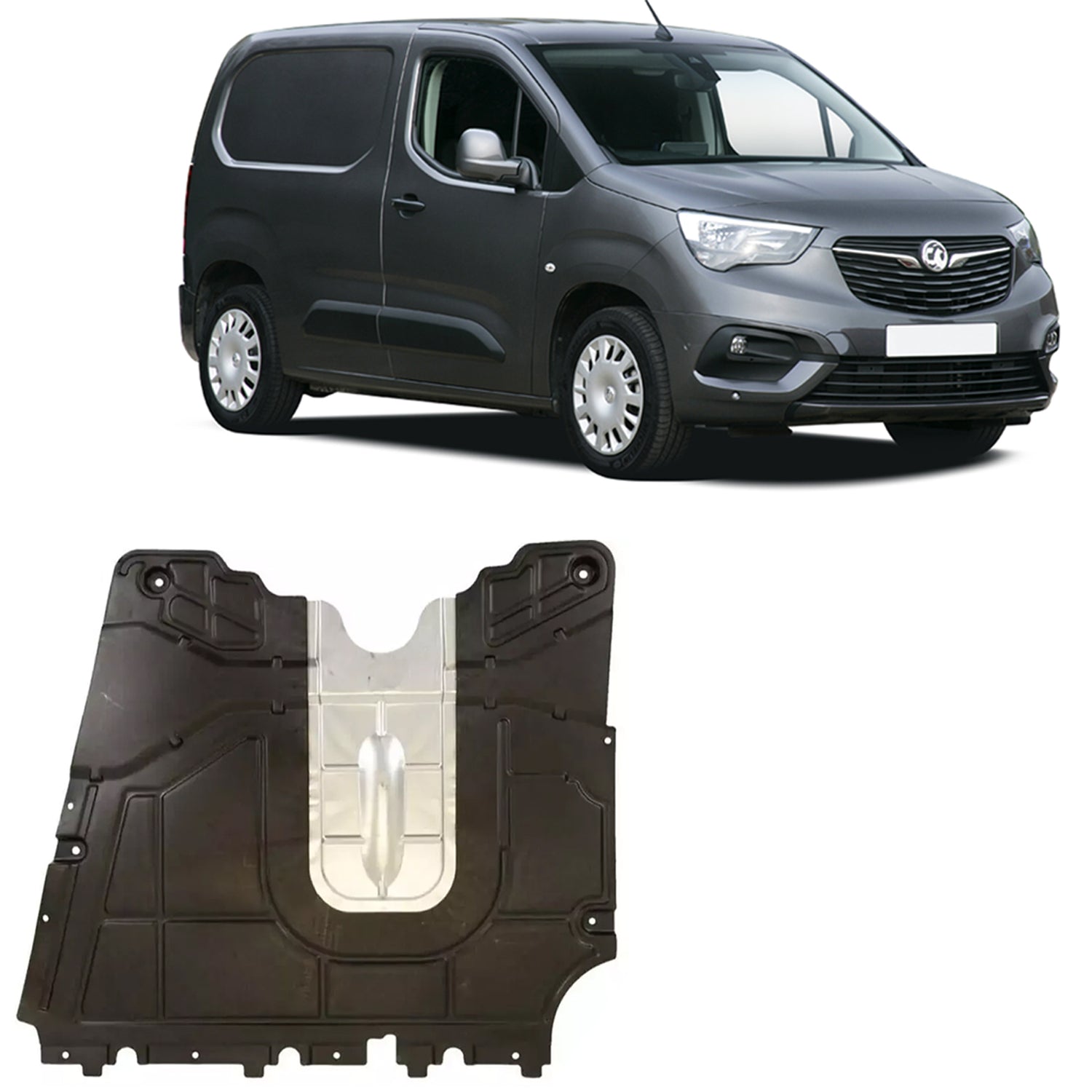 PinochUKka | Fits VAUXHALL COMBO III Undertray Rust Shield Under Tray 51844337, 51832045, 95510759