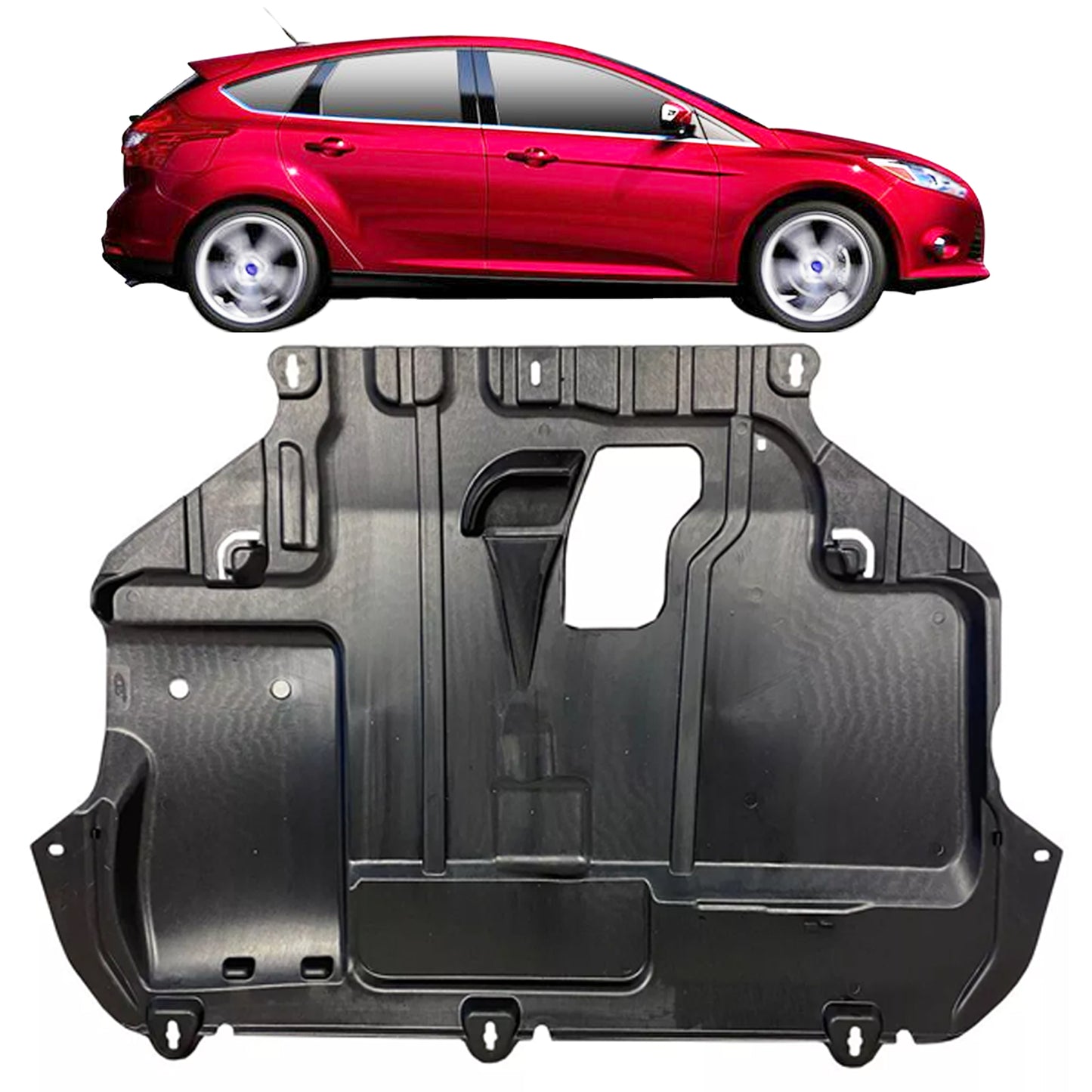 PinochUKka | Fits FORD FOCUS MK3 C-MAX II Rust Shield Under Tray AV616P013CG, 1523505