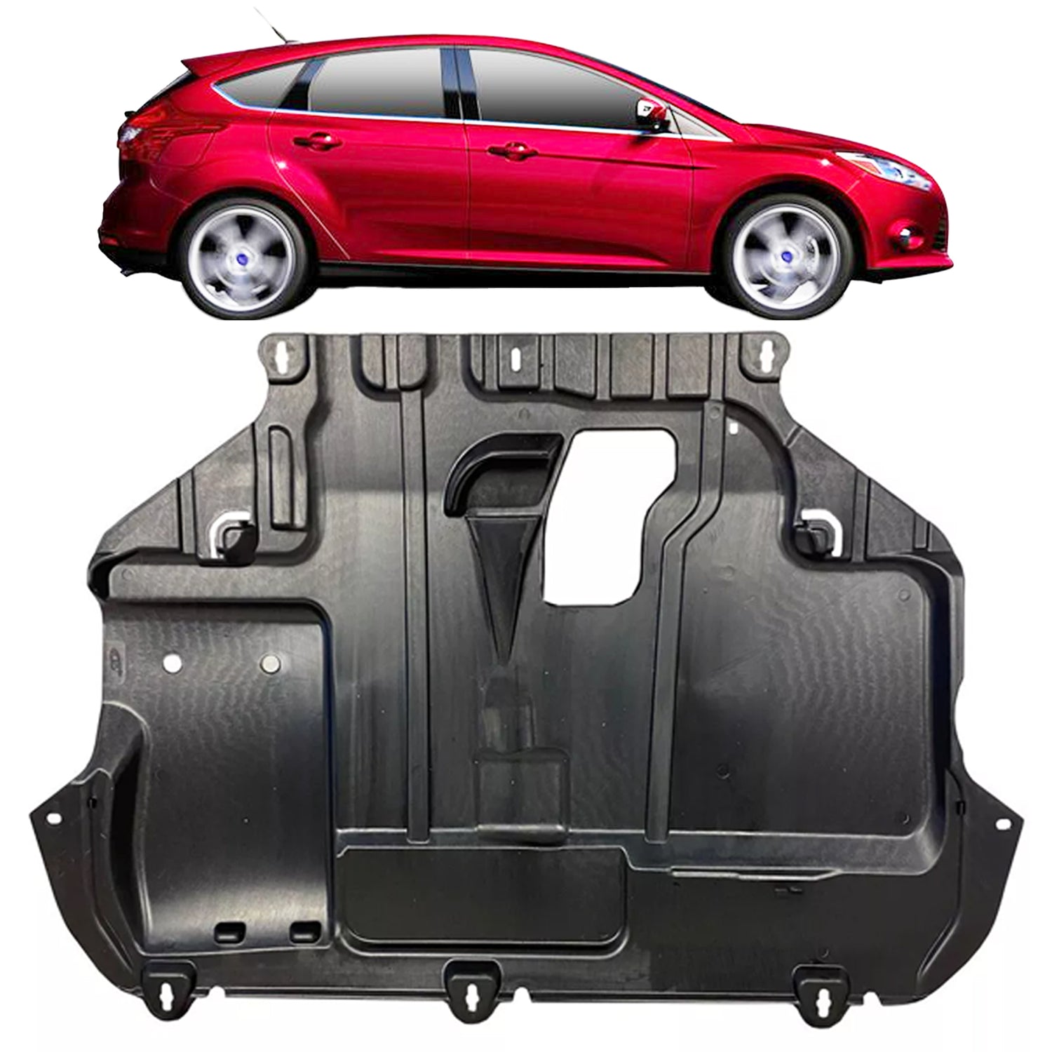 PinochUKka | Fits FORD FOCUS MK3 C-MAX II Rust Shield Under Tray AV616P013CG, 1523505