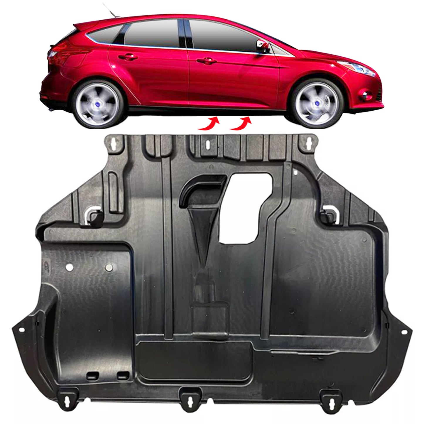 PinochUKka | Fits FORD FOCUS MK3 C-MAX II Under Engine Cover 