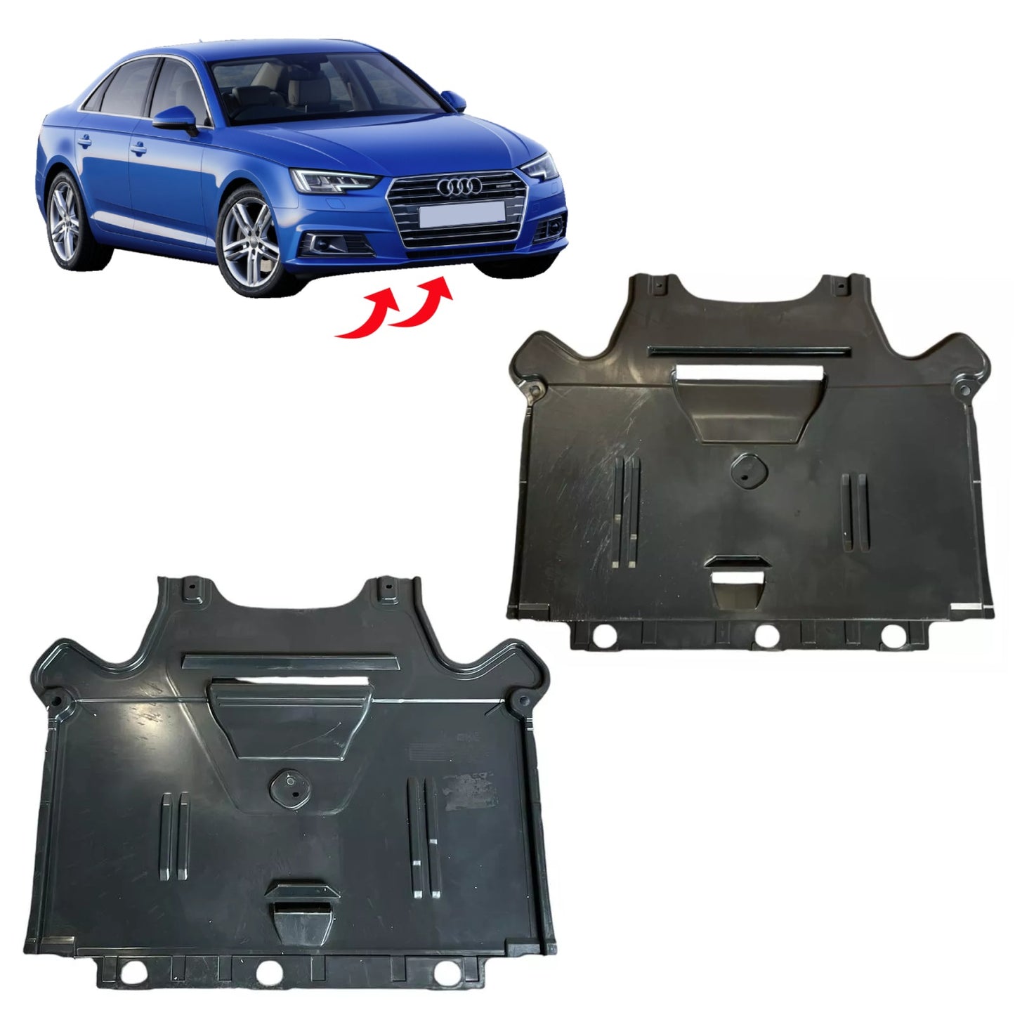 PinochUKka | Fits AUDI A4 B8 [2008-2017] Under Engine Gearbox Cover Undertray