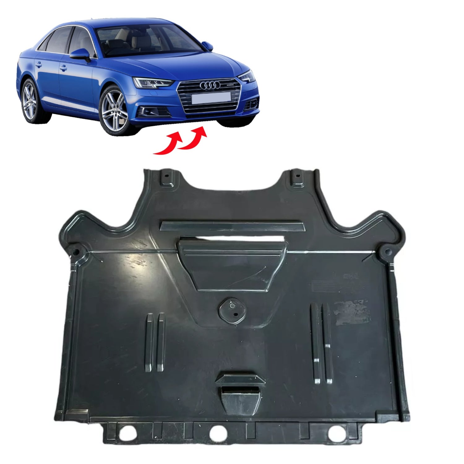 PinochUKka | Fits AUDI Under Engine Gearbox Cover Undertray 8K1863822E, 8K1863822F