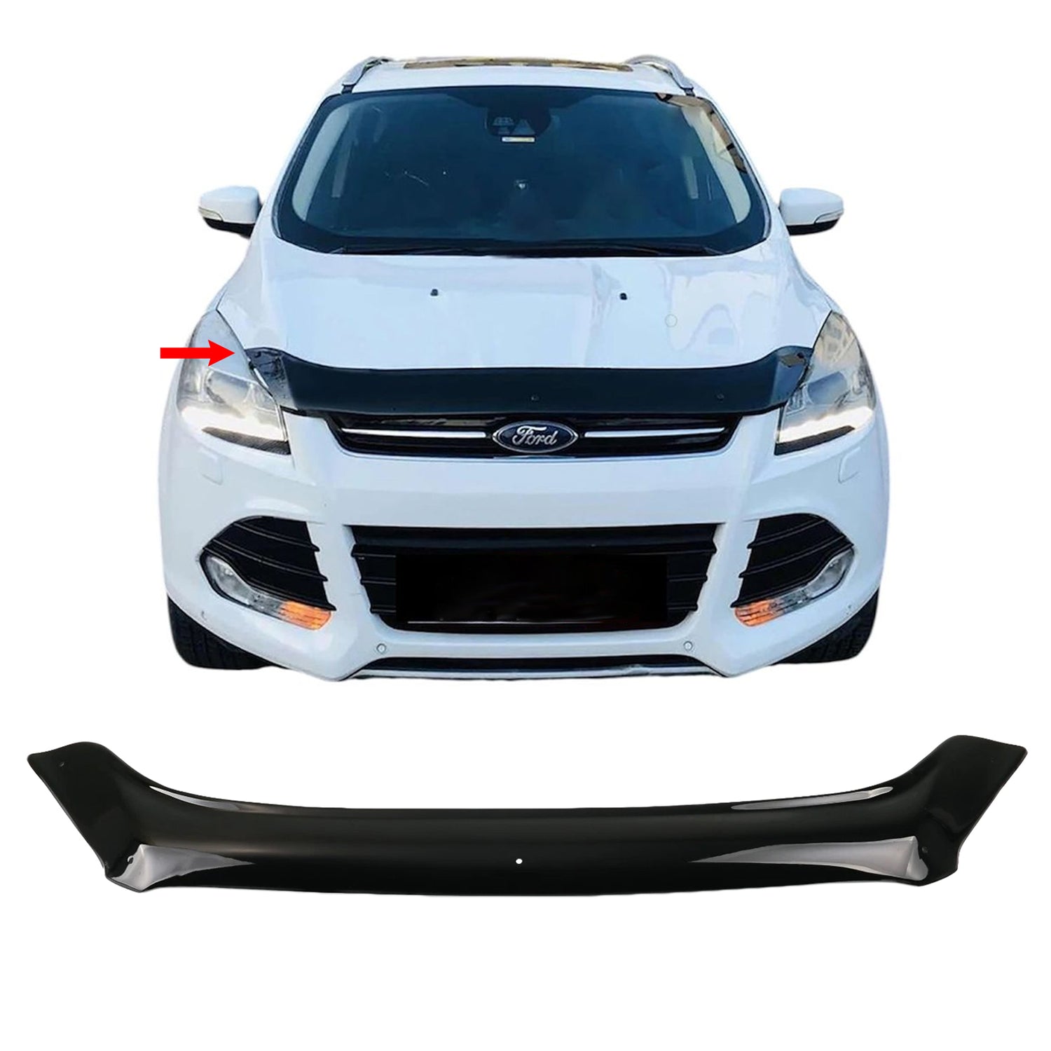 PinochUKka | Fit FORD KUGA MK2 [2013-2016] Stone Deflector Protector with Fixing