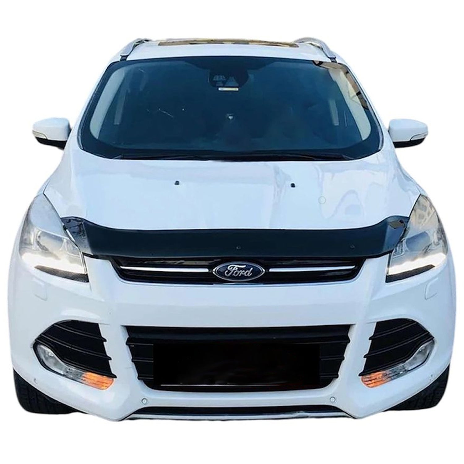 PinochUKka | Fit FORD KUGA MK2 [2013-2016] Bonnet Guard Wind Stone Deflector Protector with Fixing
