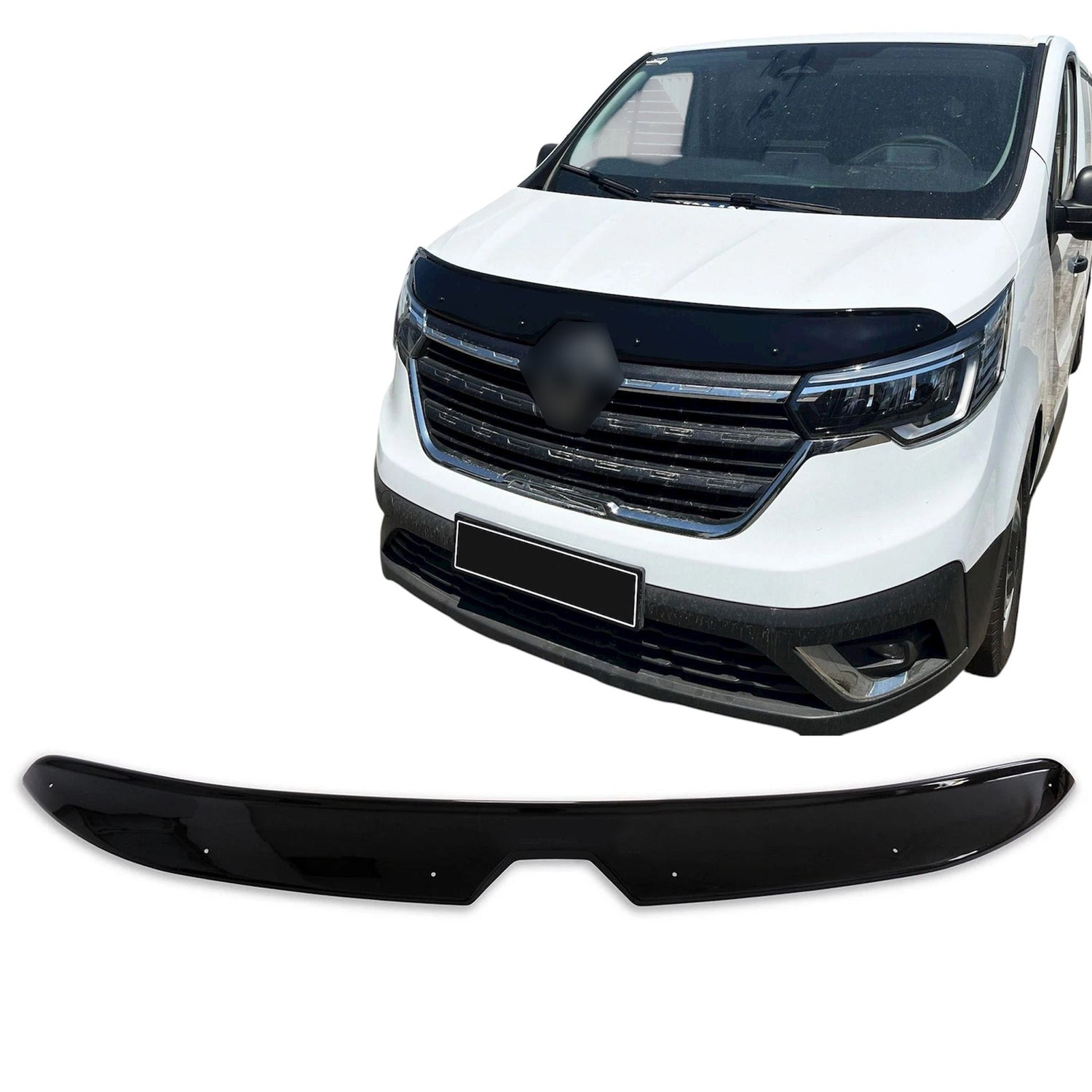 PinochUKka | Fits Renault Trafic MK3 2ND FACELIFT Wind Stone Deflector Protector with Fixing